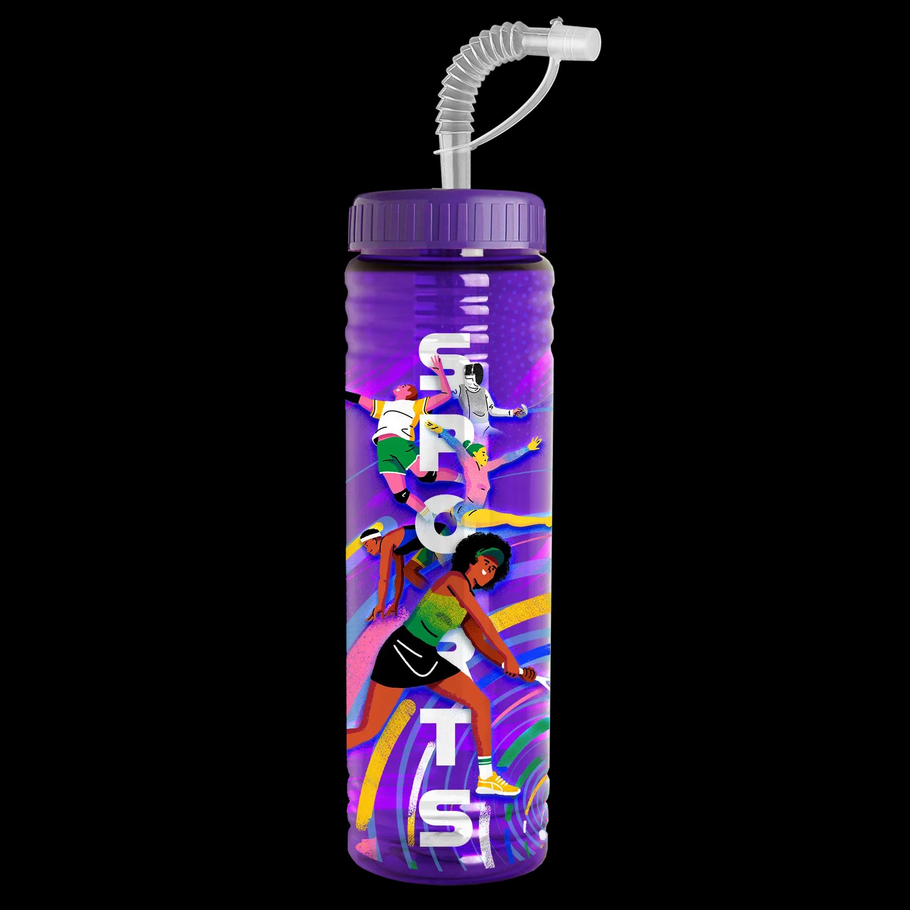 Garyline® Slim Fit RPET Bottle with Straw Lid - 24 oz. 158 of 233