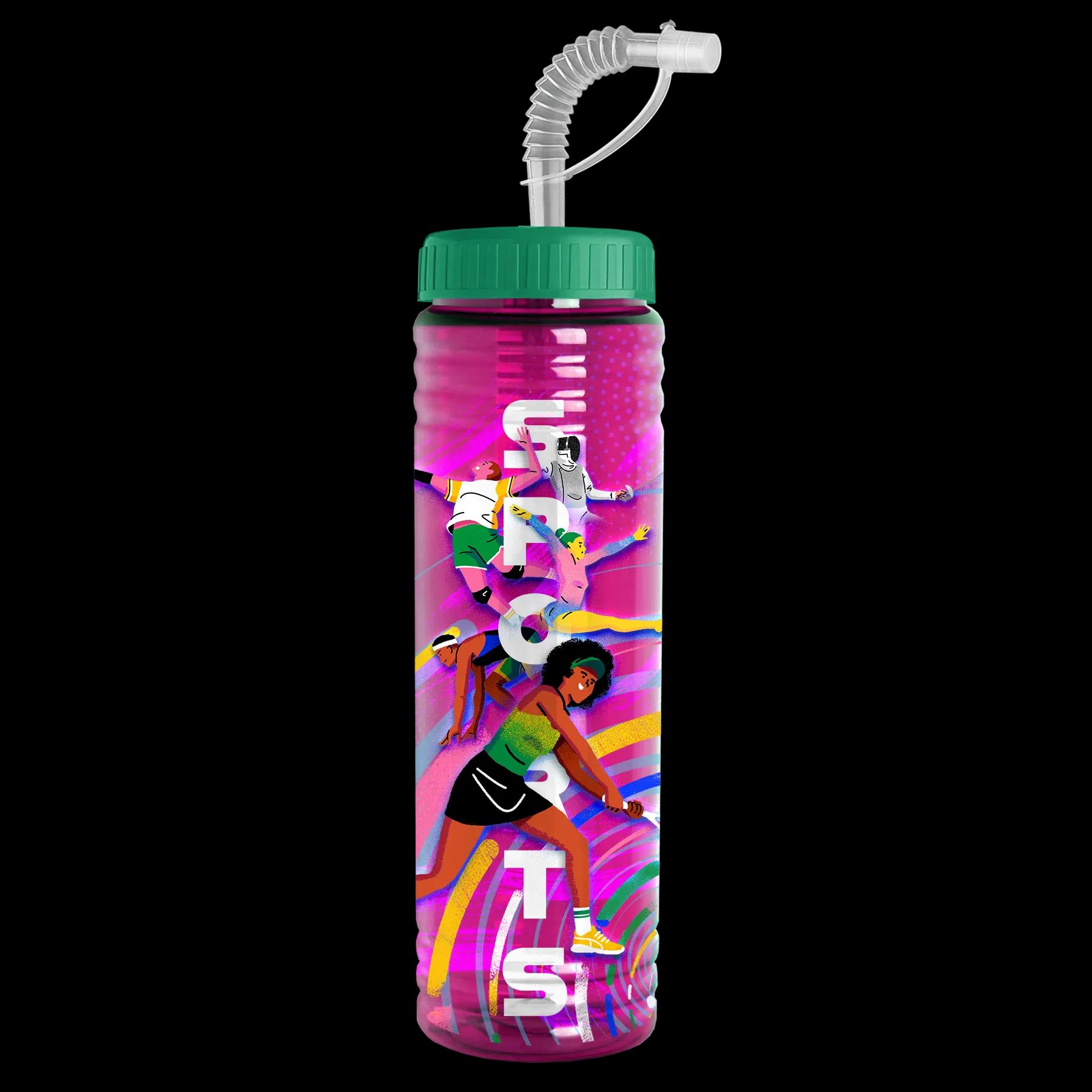 Garyline® Slim Fit RPET Bottle with Straw Lid - 24 oz. 173 of 233