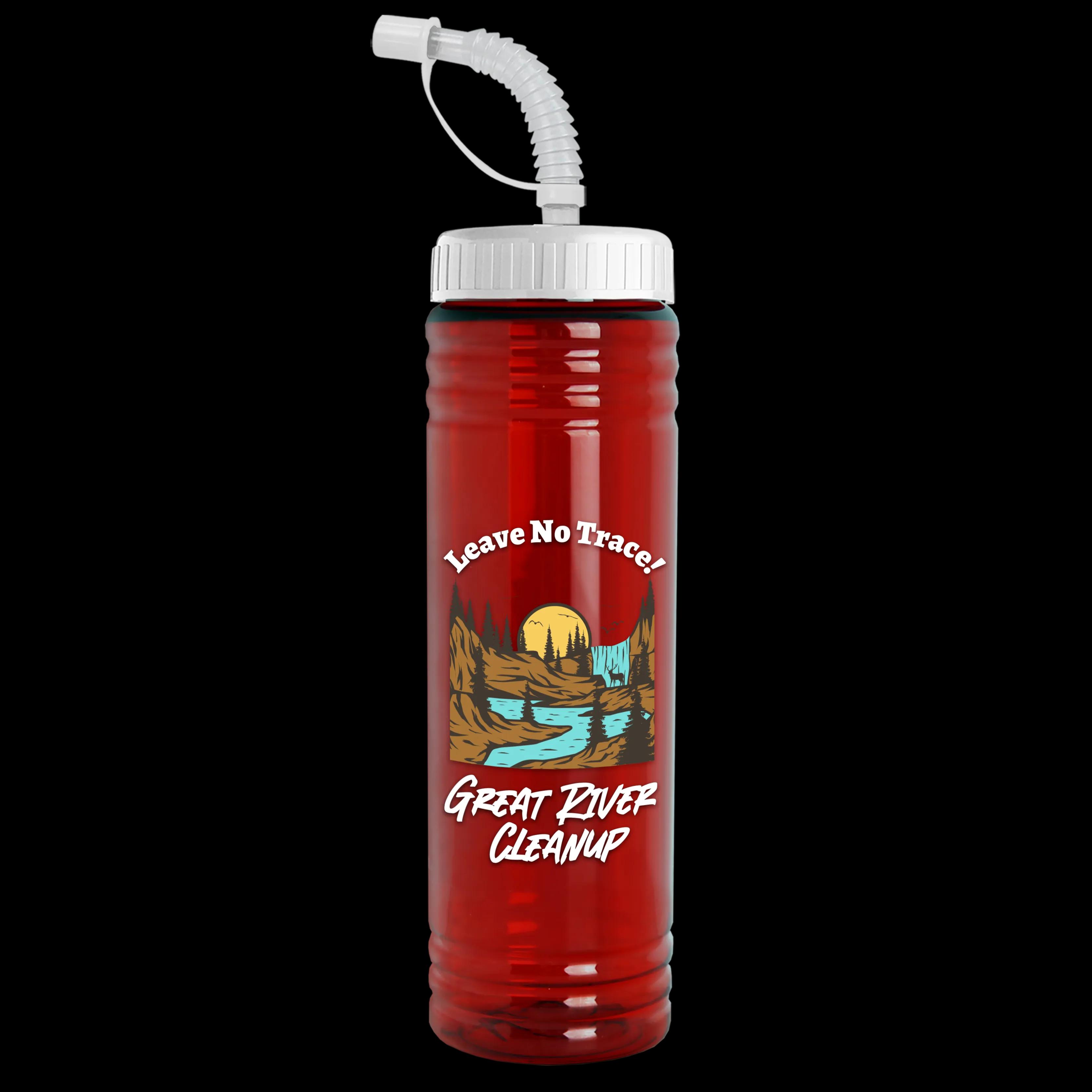 Garyline® Slim Fit RPET Bottle with Straw Lid - 24 oz. 106 of 233
