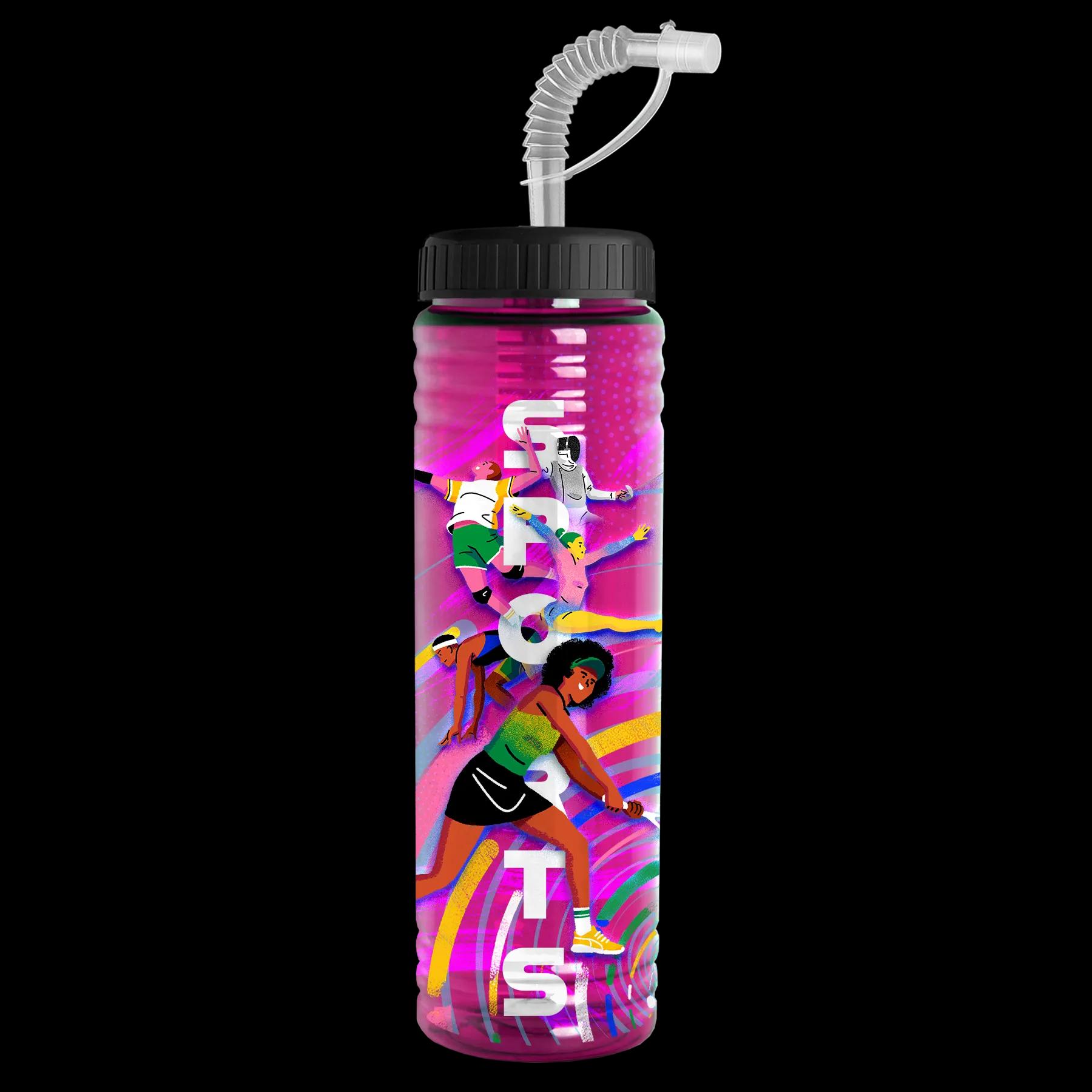 Garyline® Slim Fit RPET Bottle with Straw Lid - 24 oz. 163 of 233
