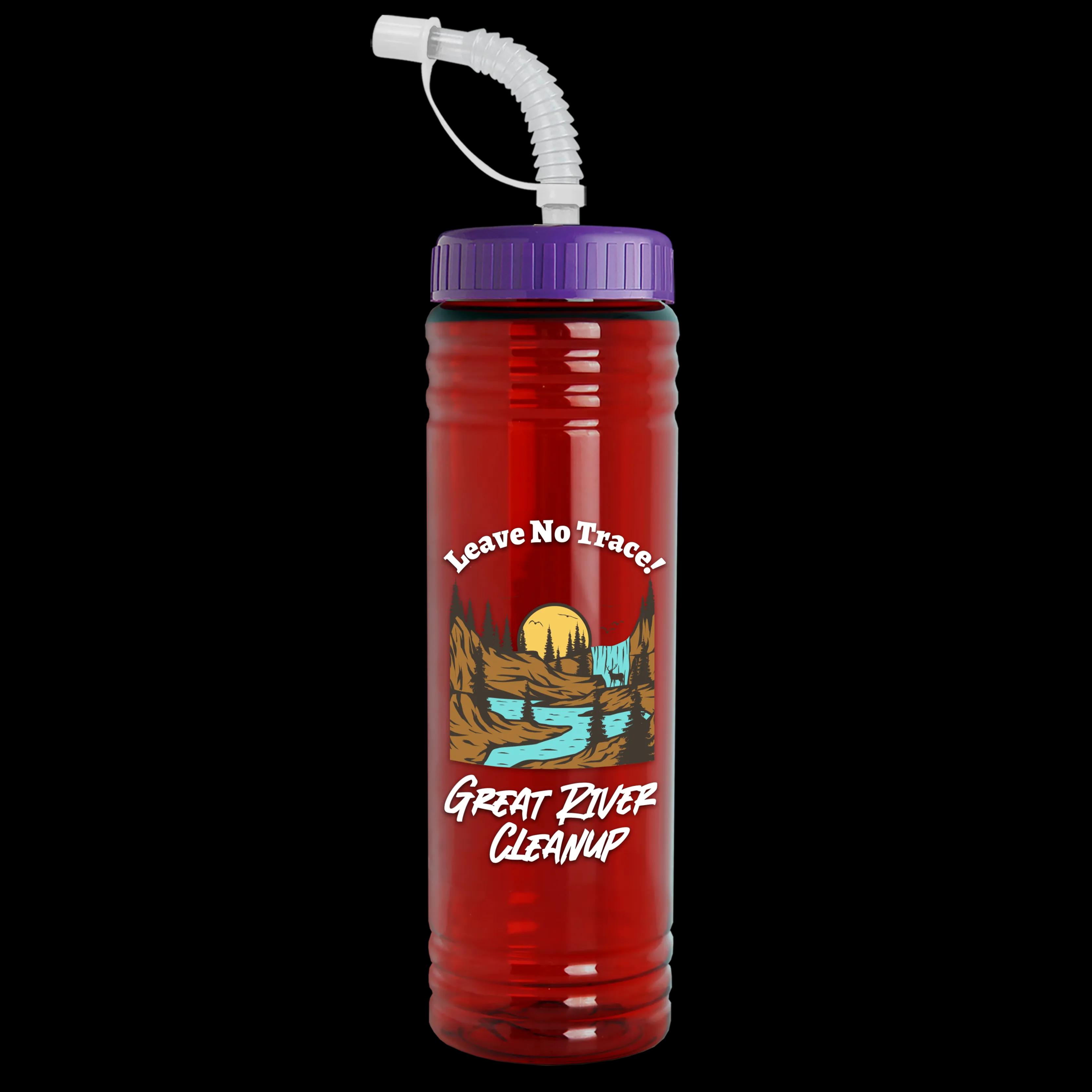 Garyline® Slim Fit RPET Bottle with Straw Lid - 24 oz. 104 of 233