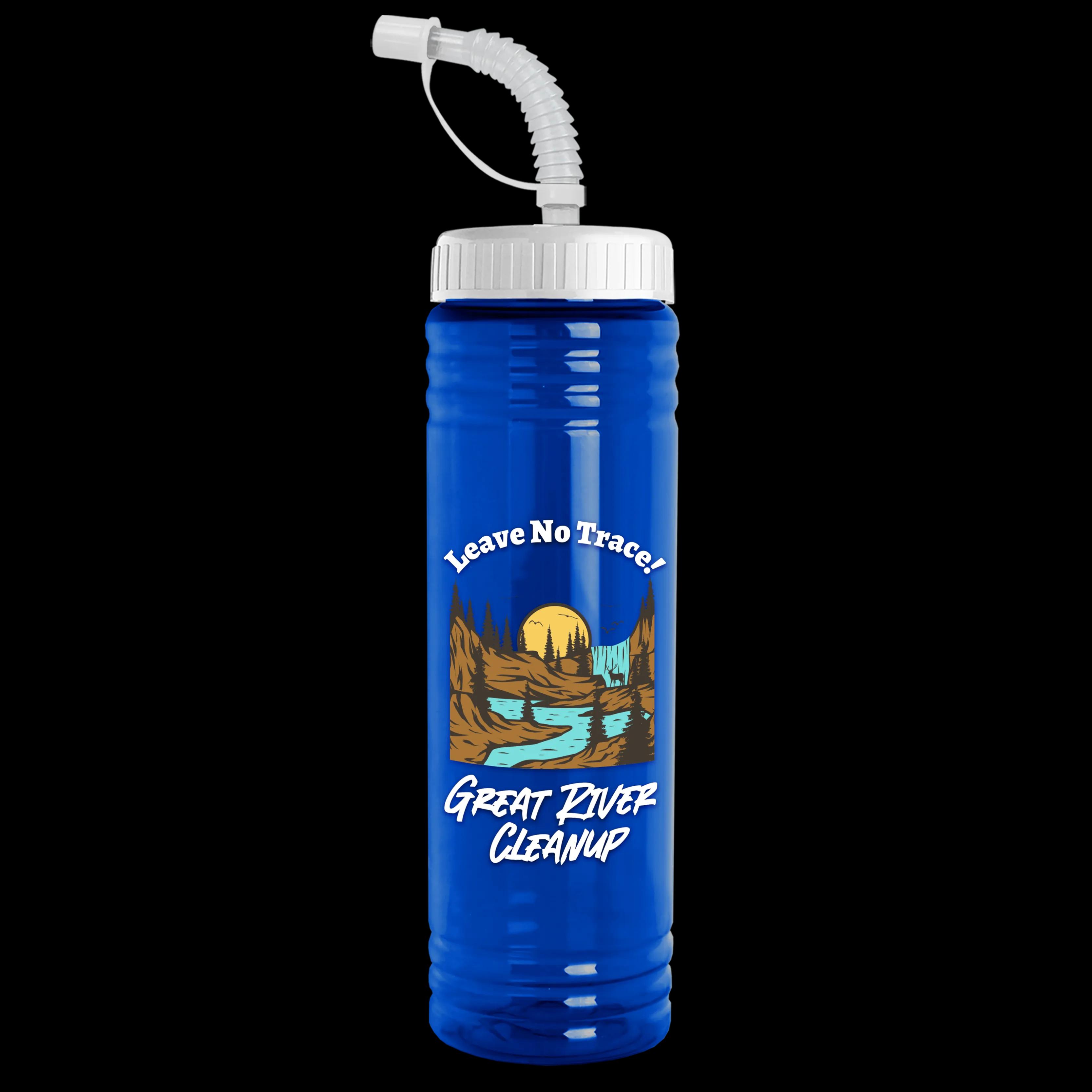 Garyline® Slim Fit RPET Bottle with Straw Lid - 24 oz. 3 of 233
