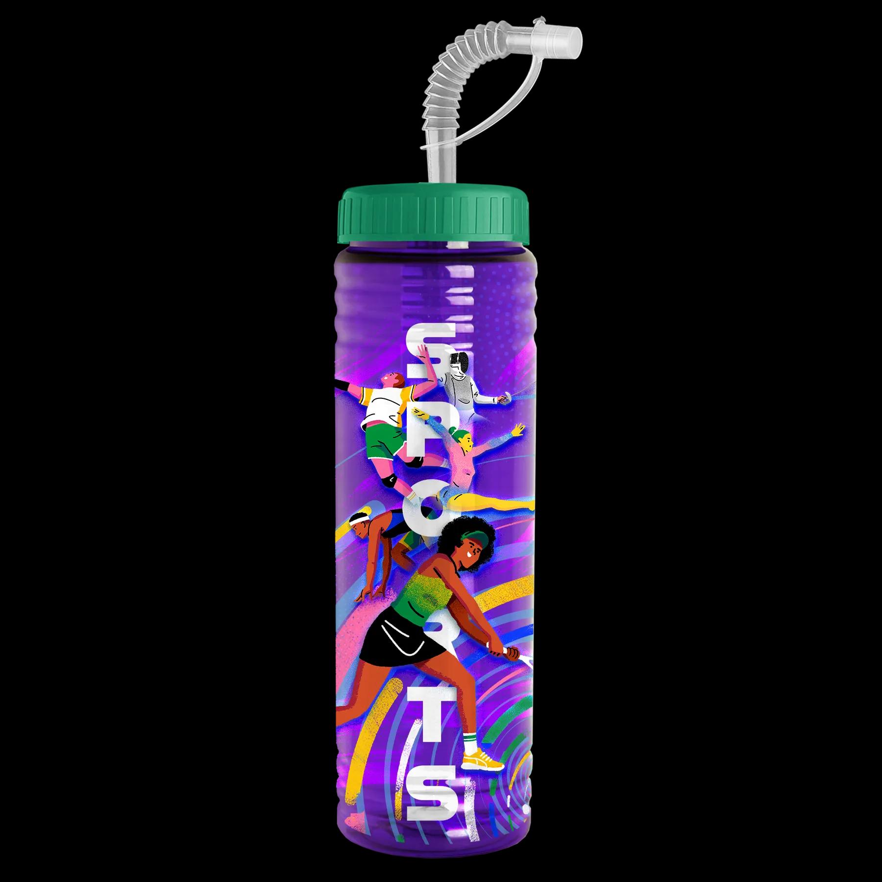 Garyline® Slim Fit RPET Bottle with Straw Lid - 24 oz. 205 of 233