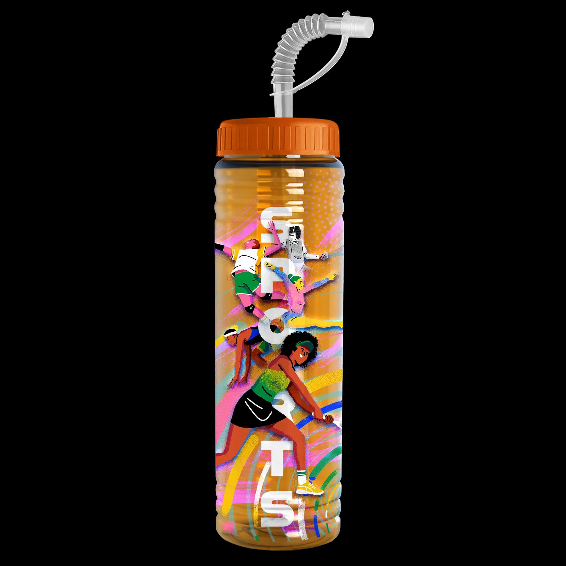 Garyline® Slim Fit RPET Bottle with Straw Lid - 24 oz. 156 of 233