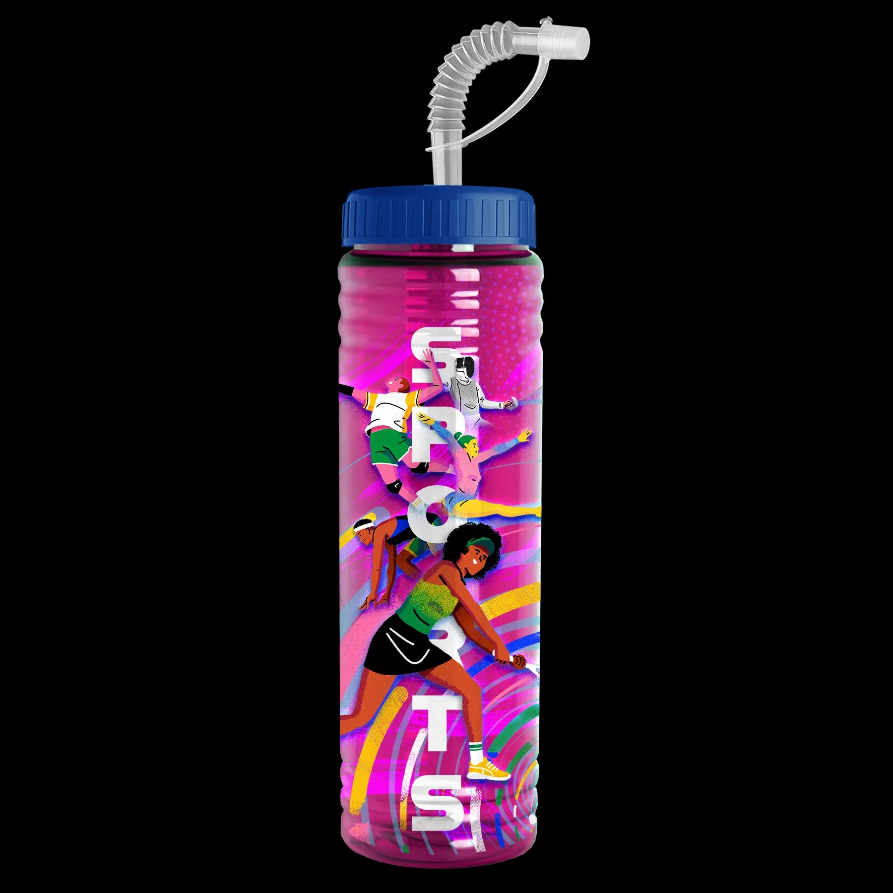 Garyline® Slim Fit RPET Bottle with Straw Lid - 24 oz. 171 of 233