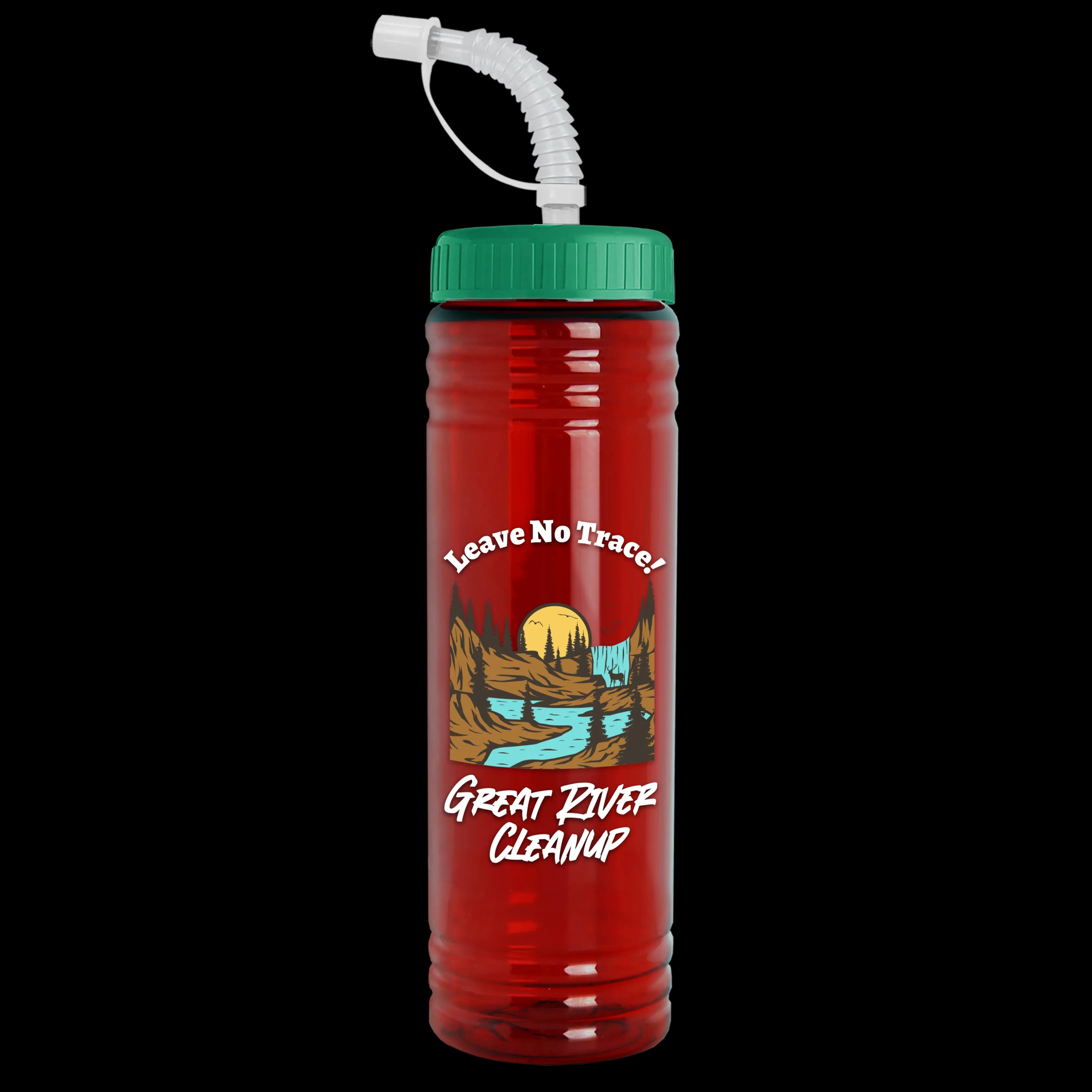 Garyline® Slim Fit RPET Bottle with Straw Lid - 24 oz. 102 of 233