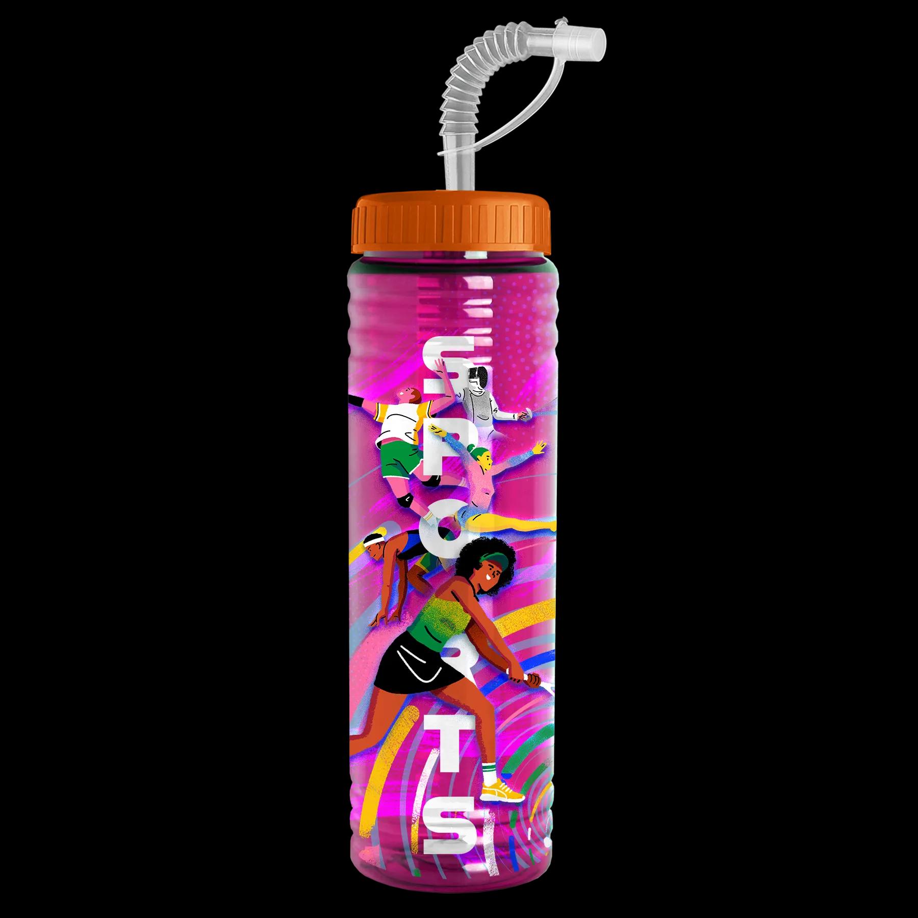 Garyline® Slim Fit RPET Bottle with Straw Lid - 24 oz. 167 of 233