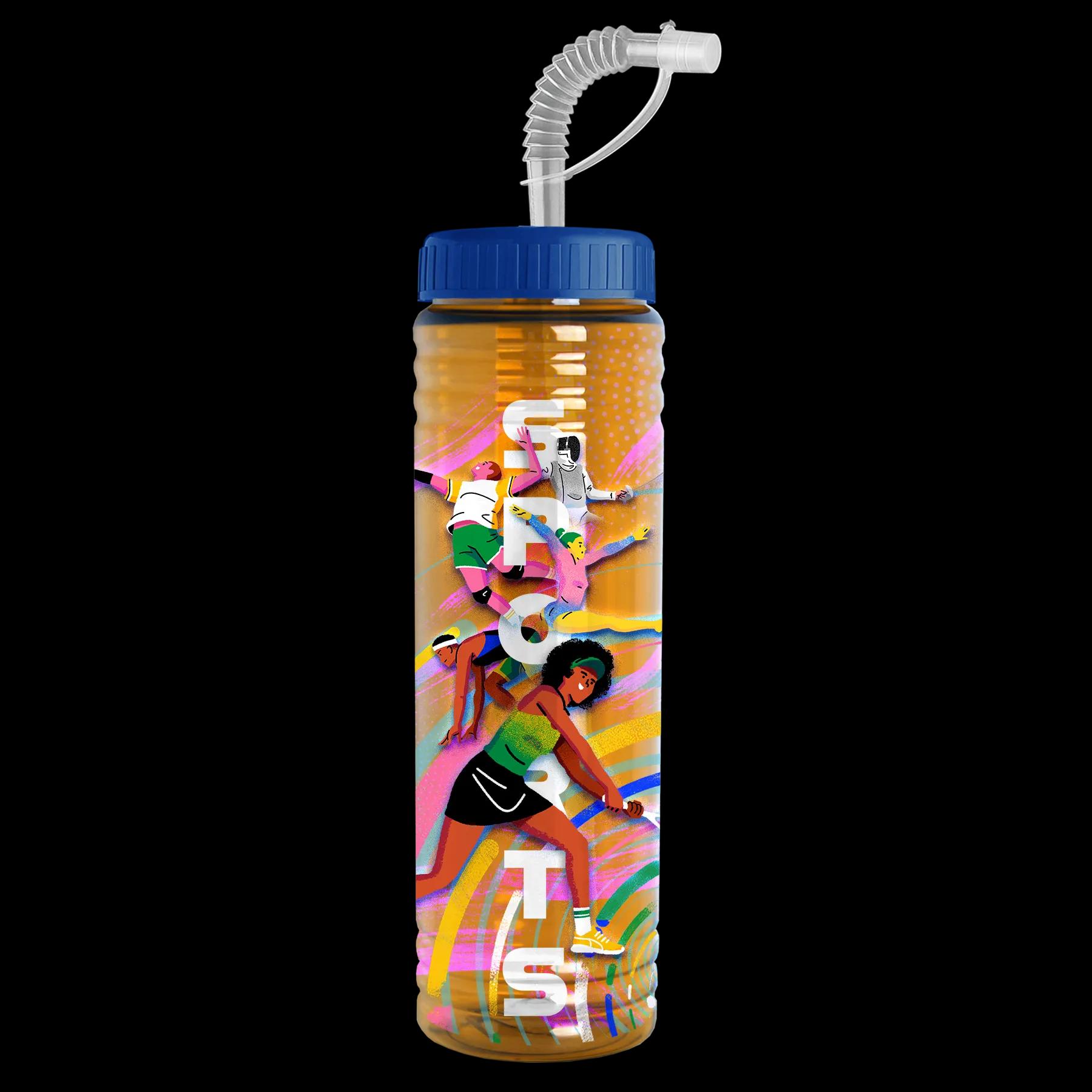 Garyline® Slim Fit RPET Bottle with Straw Lid - 24 oz. 187 of 233