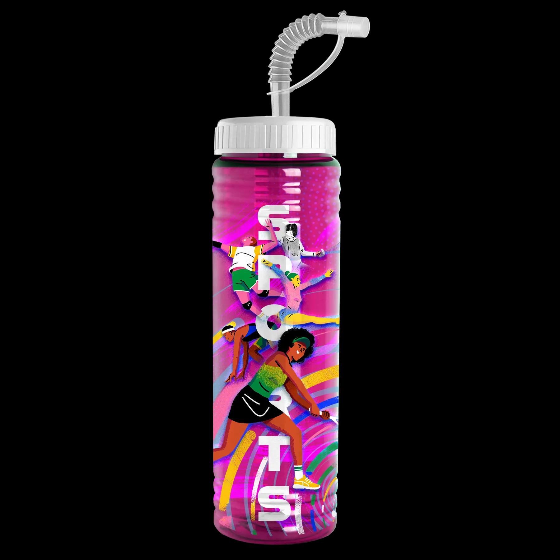 Garyline® Slim Fit RPET Bottle with Straw Lid - 24 oz. 160 of 233
