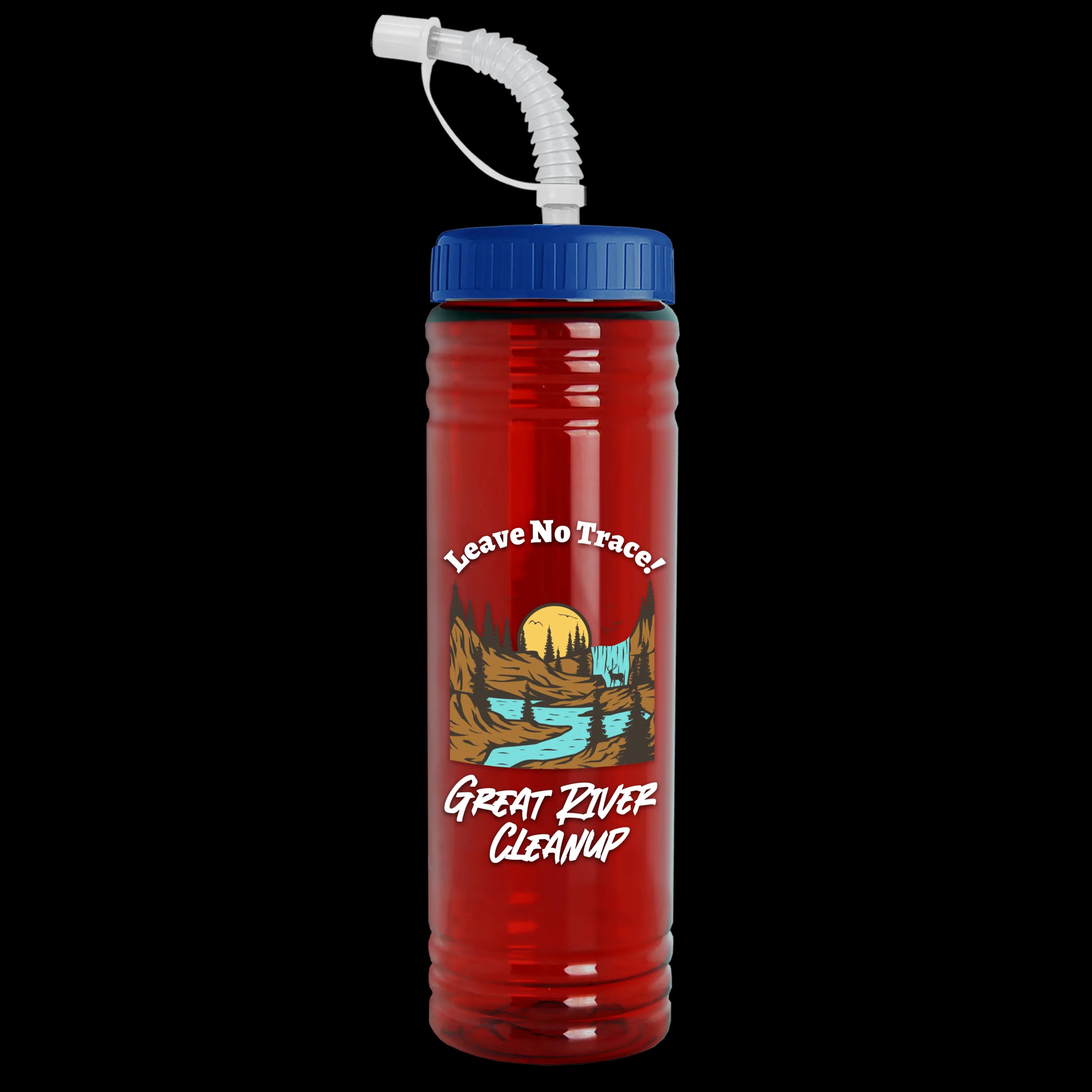 Garyline® Slim Fit RPET Bottle with Straw Lid - 24 oz. 100 of 233
