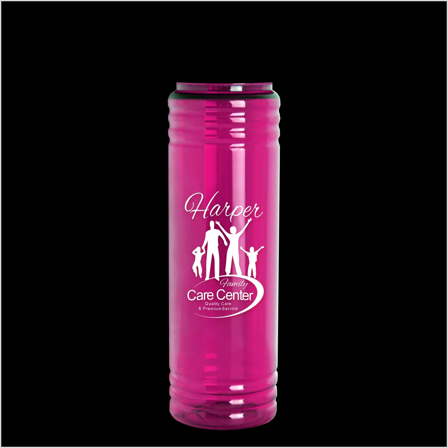 Garyline® Slim Fit RPET Bottle with Flip-Straw, Swivel-Handle Lid - 24 oz. 40 of 45