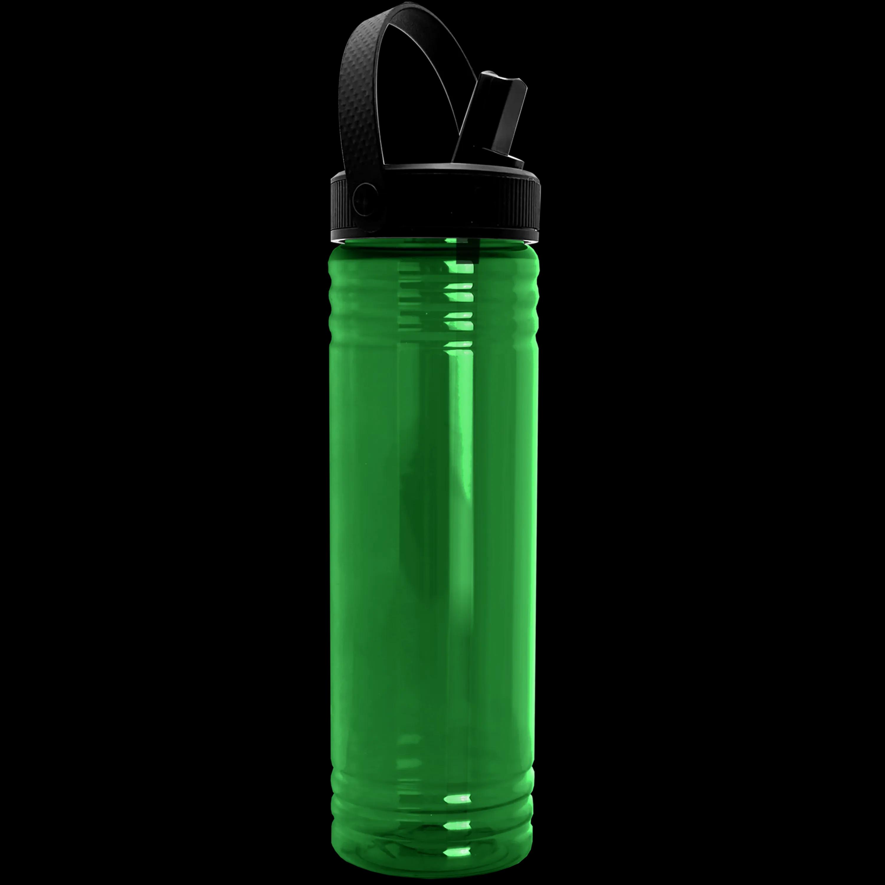 Garyline® Slim Fit RPET Bottle with Flip-Straw, Swivel-Handle Lid - 24 oz. 3 of 45