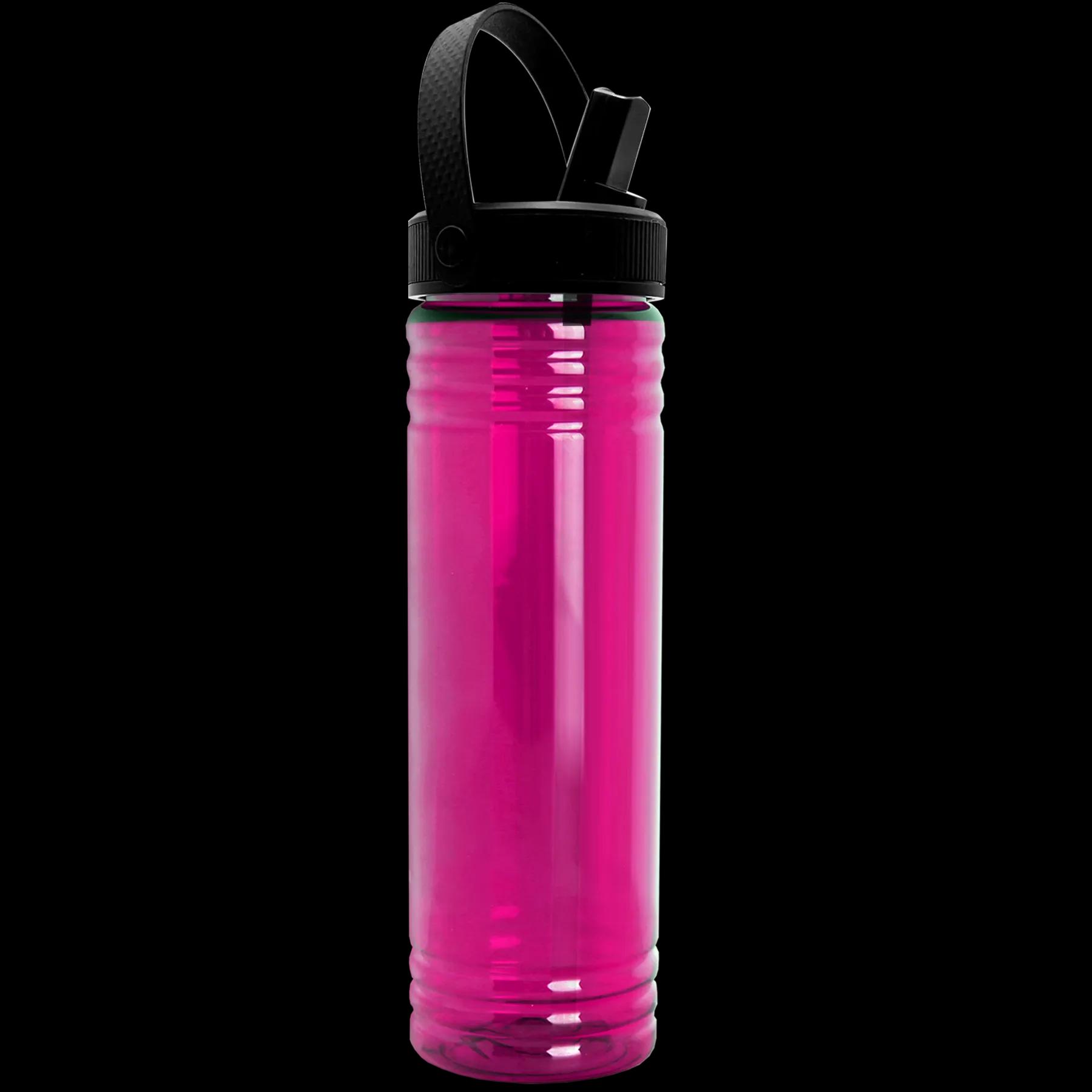 Garyline® Slim Fit RPET Bottle with Flip-Straw, Swivel-Handle Lid - 24 oz. 34 of 45