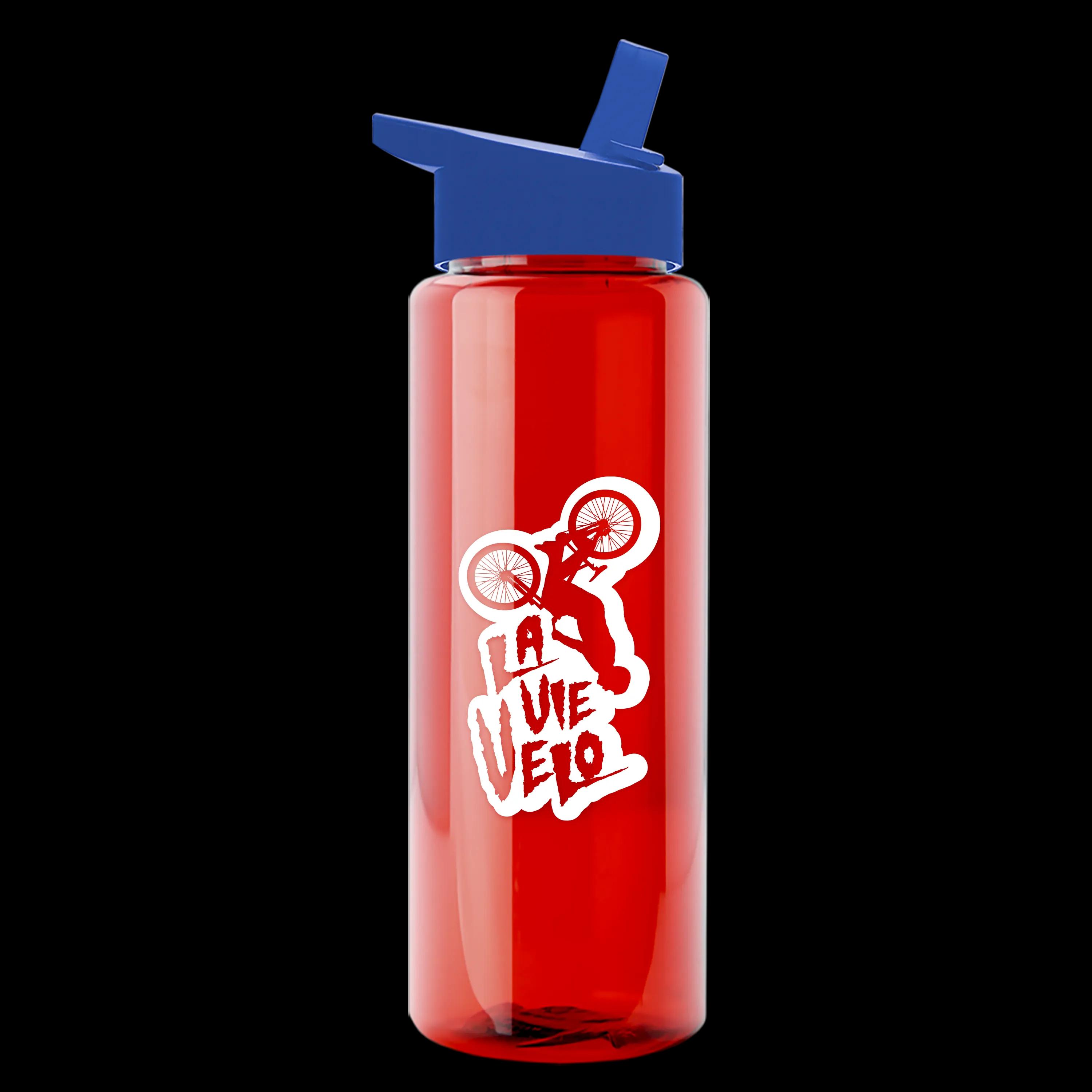 Garyline® Slim Fit RPET Bottle with Flip-Straw Lid - 32 oz. 100 of 207