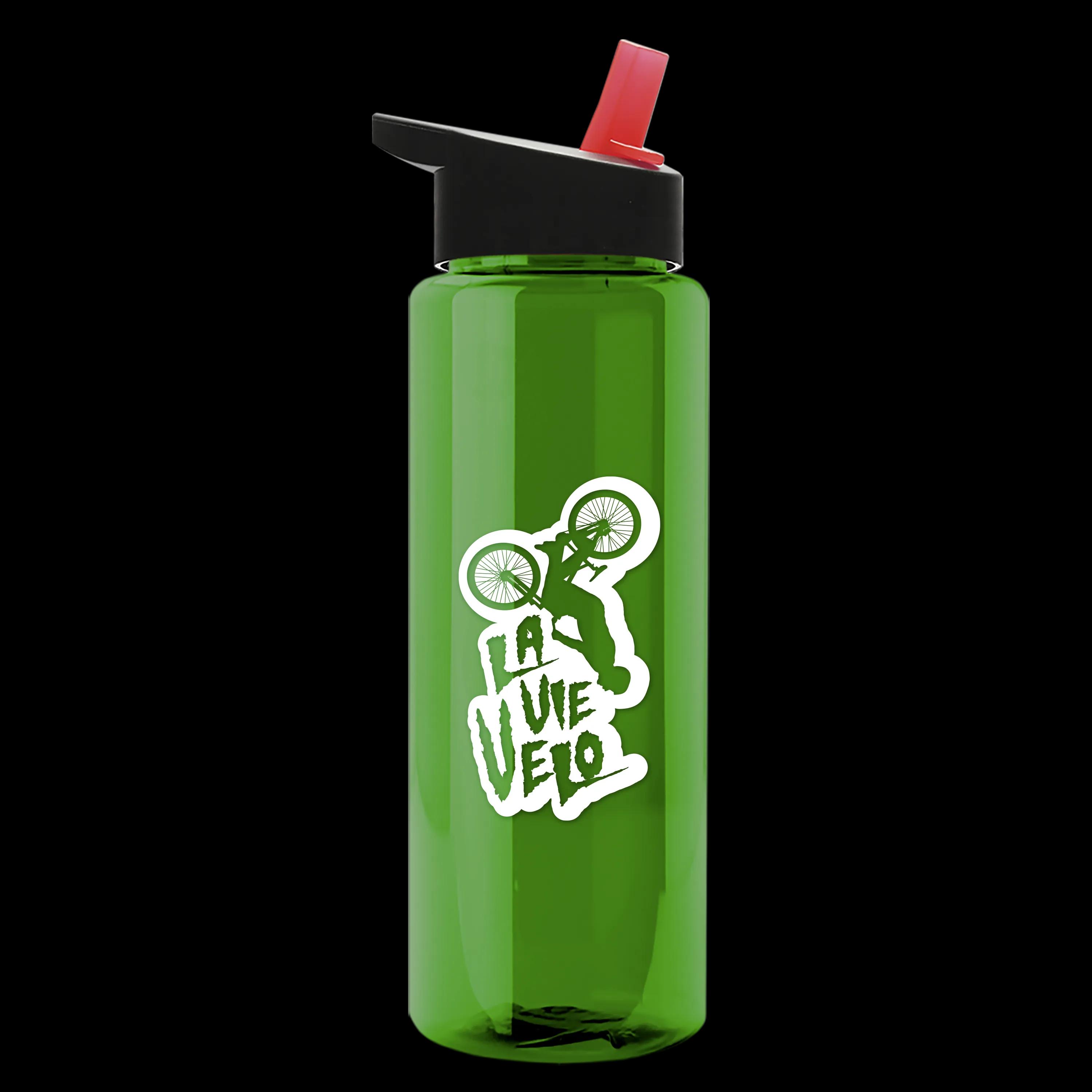 Garyline® Slim Fit RPET Bottle with Flip-Straw Lid - 32 oz. 74 of 207