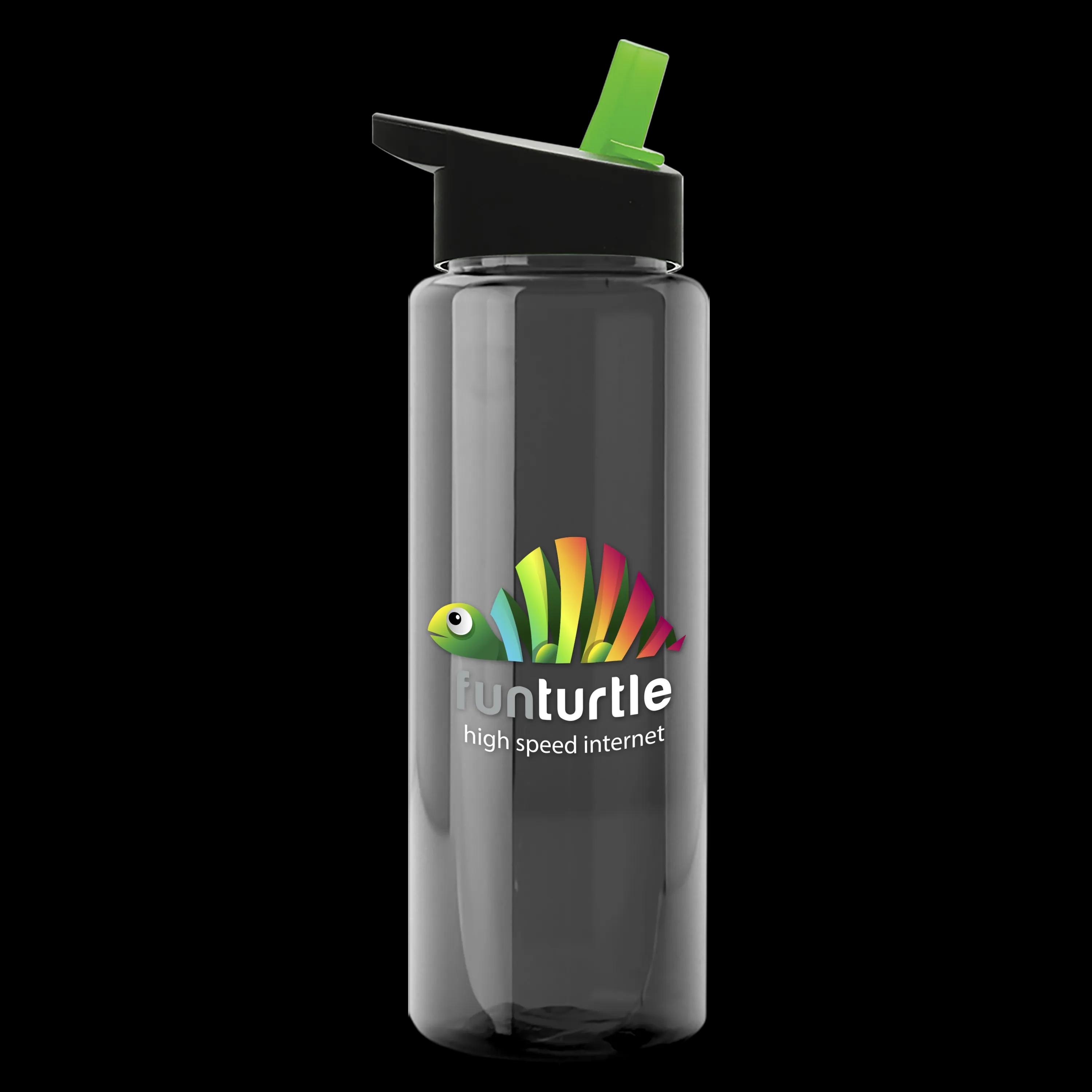 Garyline® Slim Fit RPET Bottle with Flip-Straw Lid - 32 oz. 128 of 207