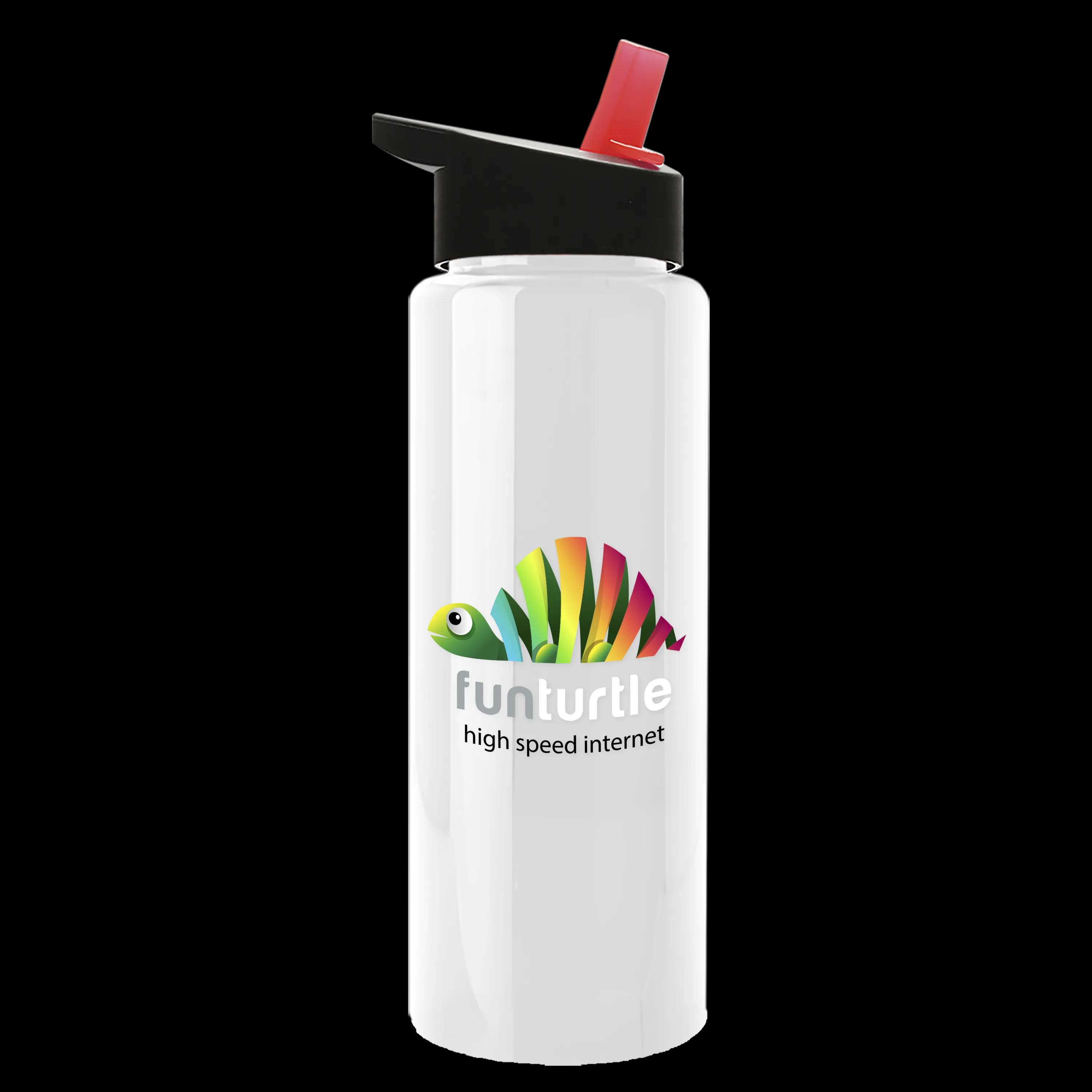 Garyline® Slim Fit RPET Bottle with Flip-Straw Lid - 32 oz. 149 of 207