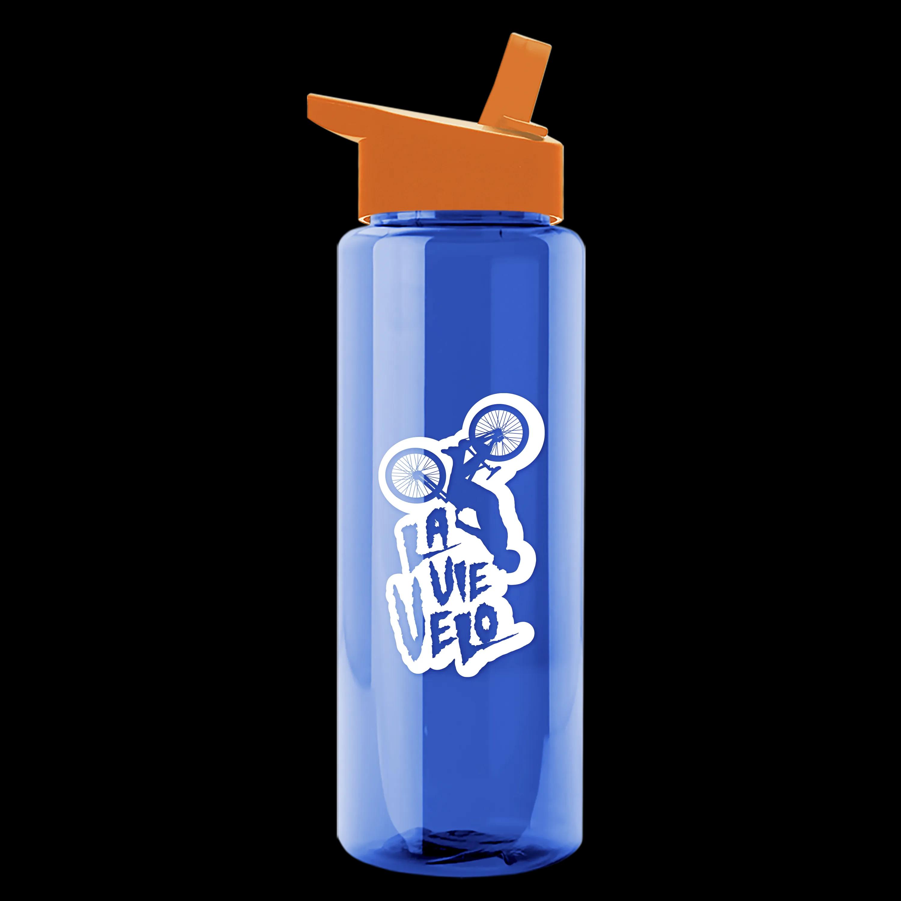 Garyline® Slim Fit RPET Bottle with Flip-Straw Lid - 32 oz. 114 of 207