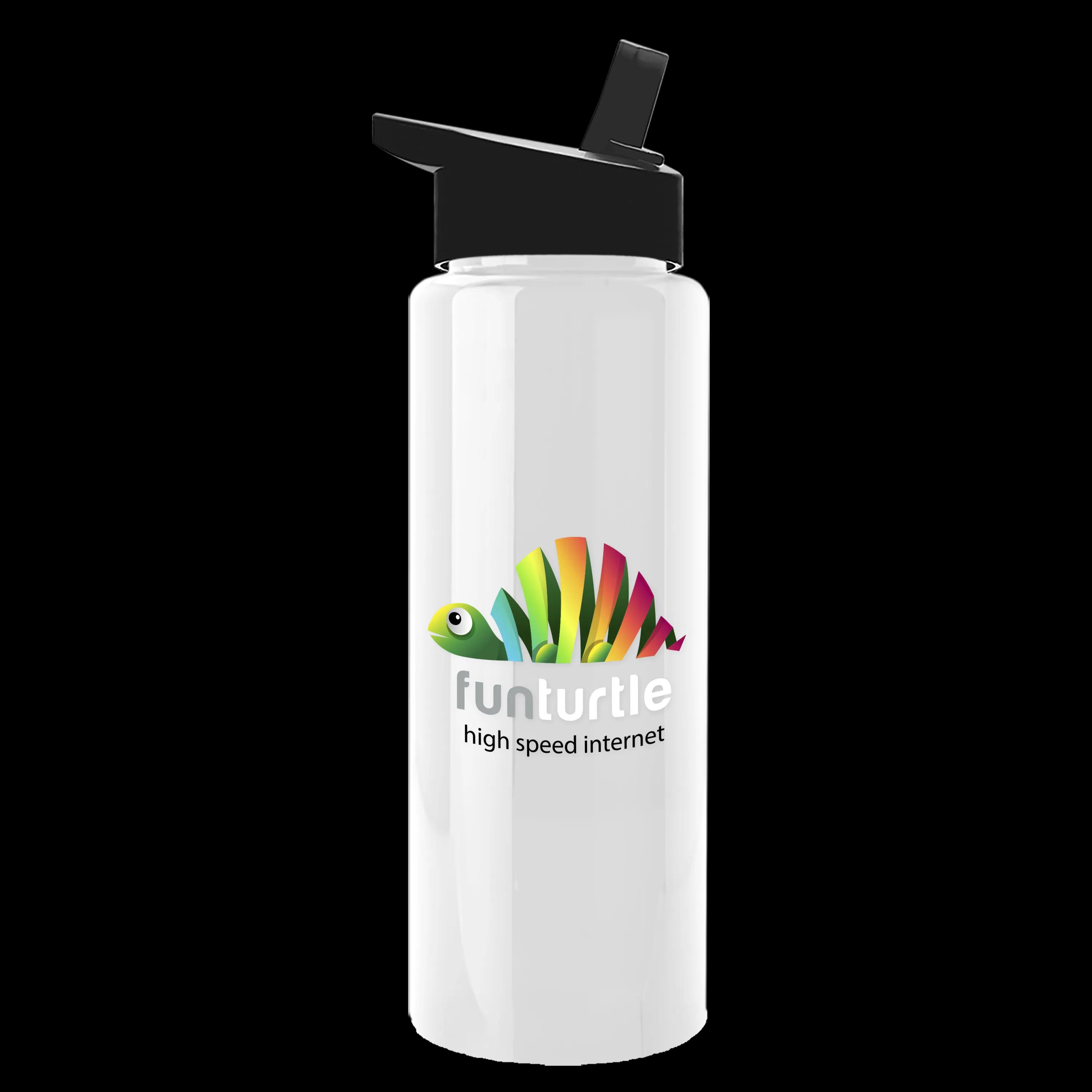 Garyline® Slim Fit RPET Bottle with Flip-Straw Lid - 32 oz. 143 of 207