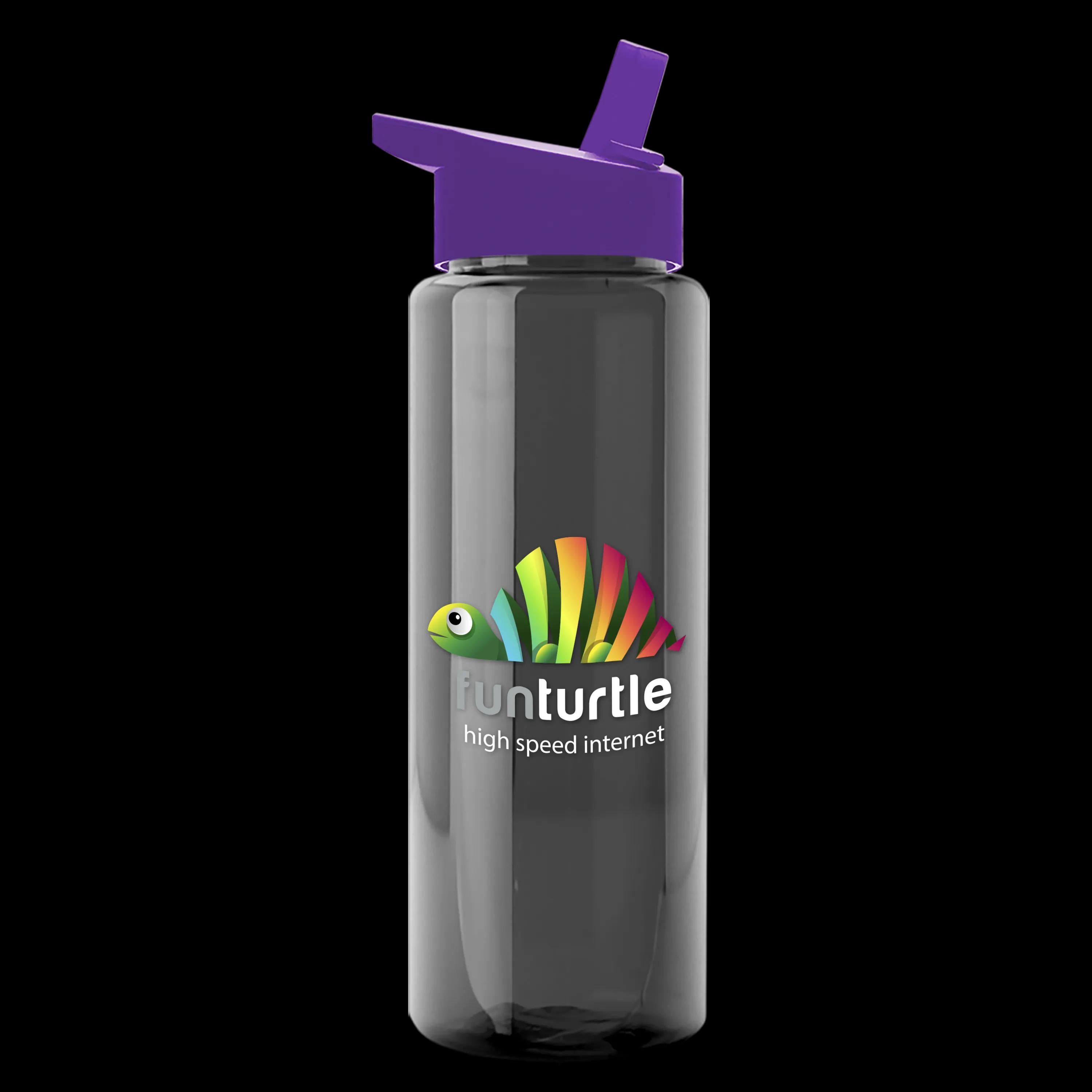 Garyline® Slim Fit RPET Bottle with Flip-Straw Lid - 32 oz. 139 of 207