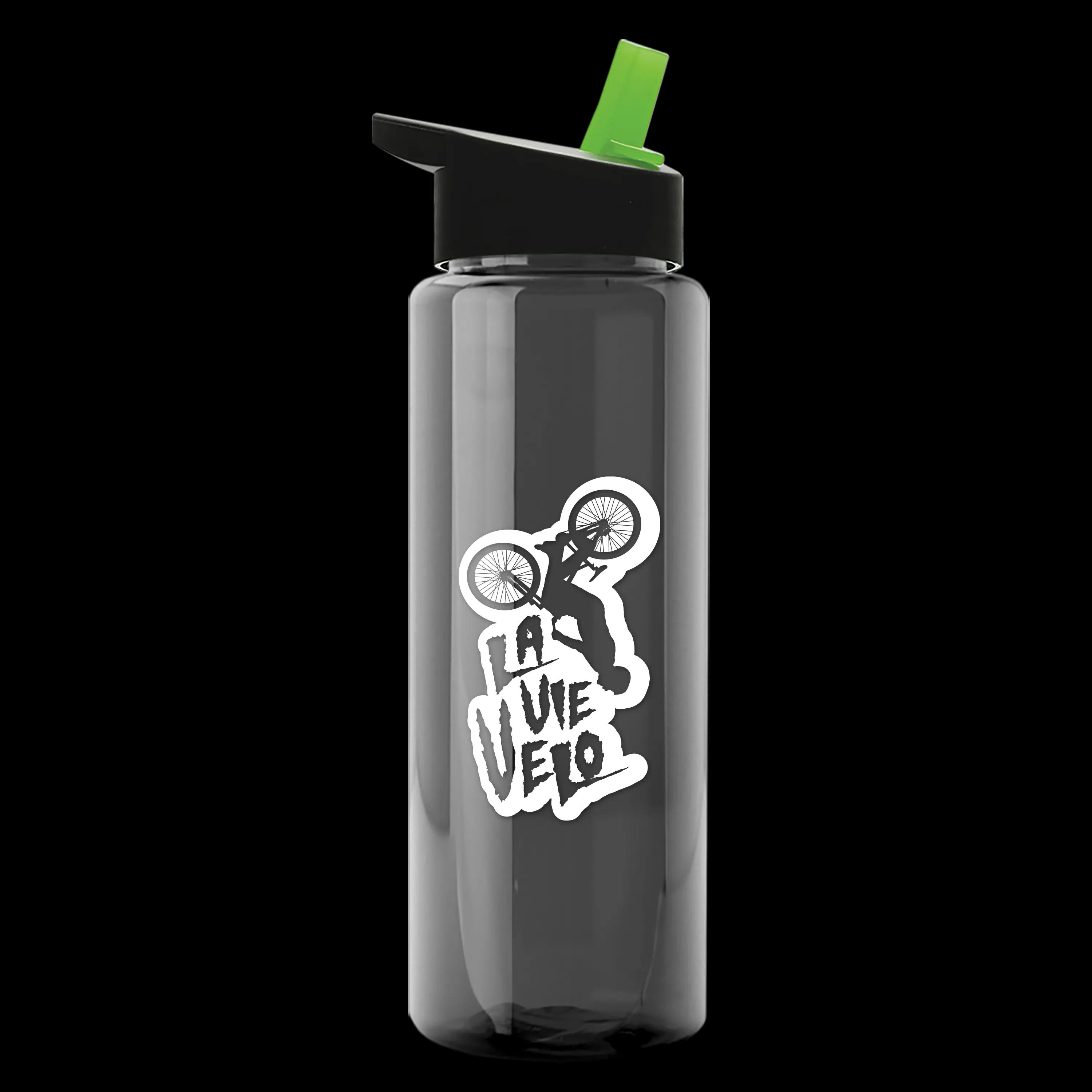 Garyline® Slim Fit RPET Bottle with Flip-Straw Lid - 32 oz. 127 of 207