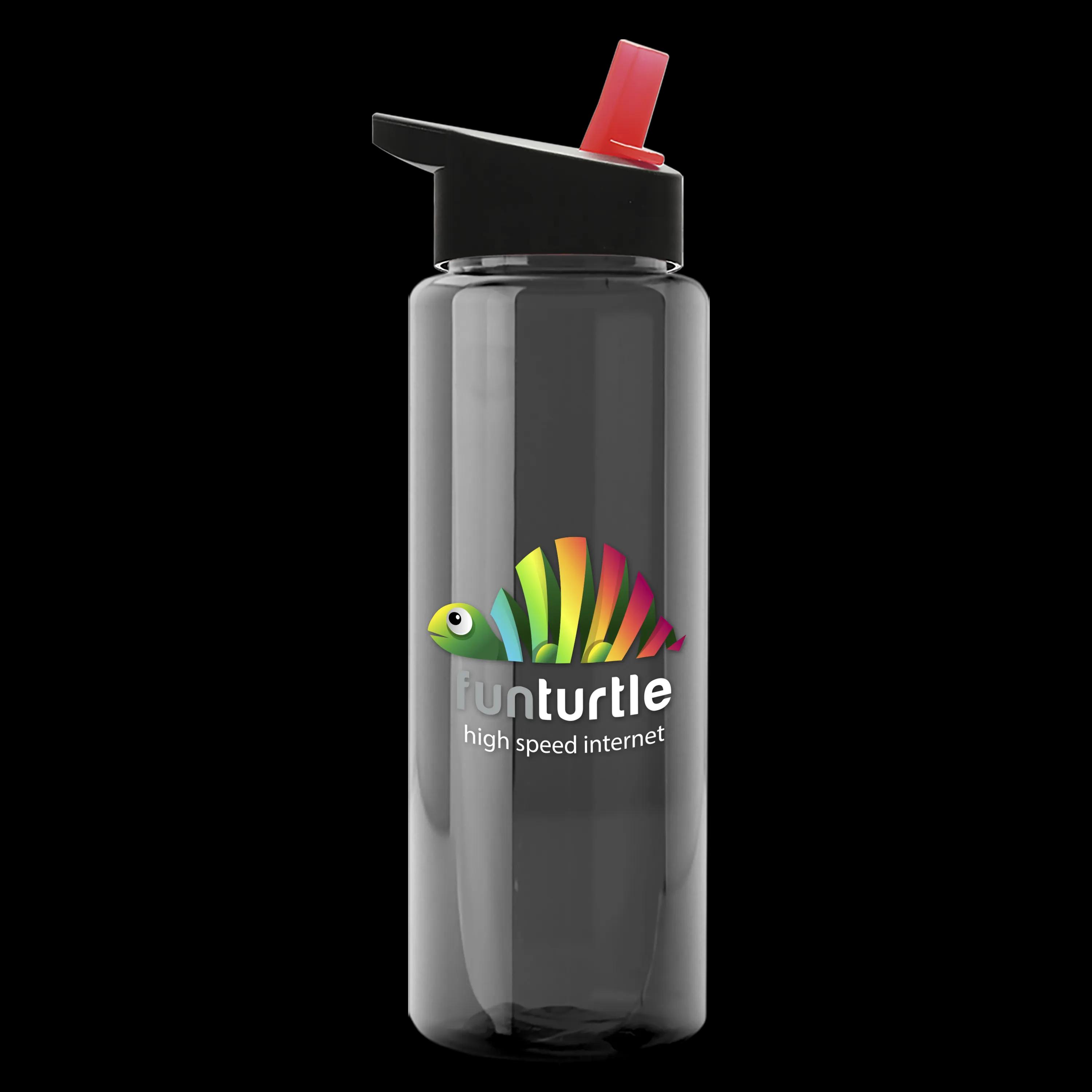 Garyline® Slim Fit RPET Bottle with Flip-Straw Lid - 32 oz. 130 of 207