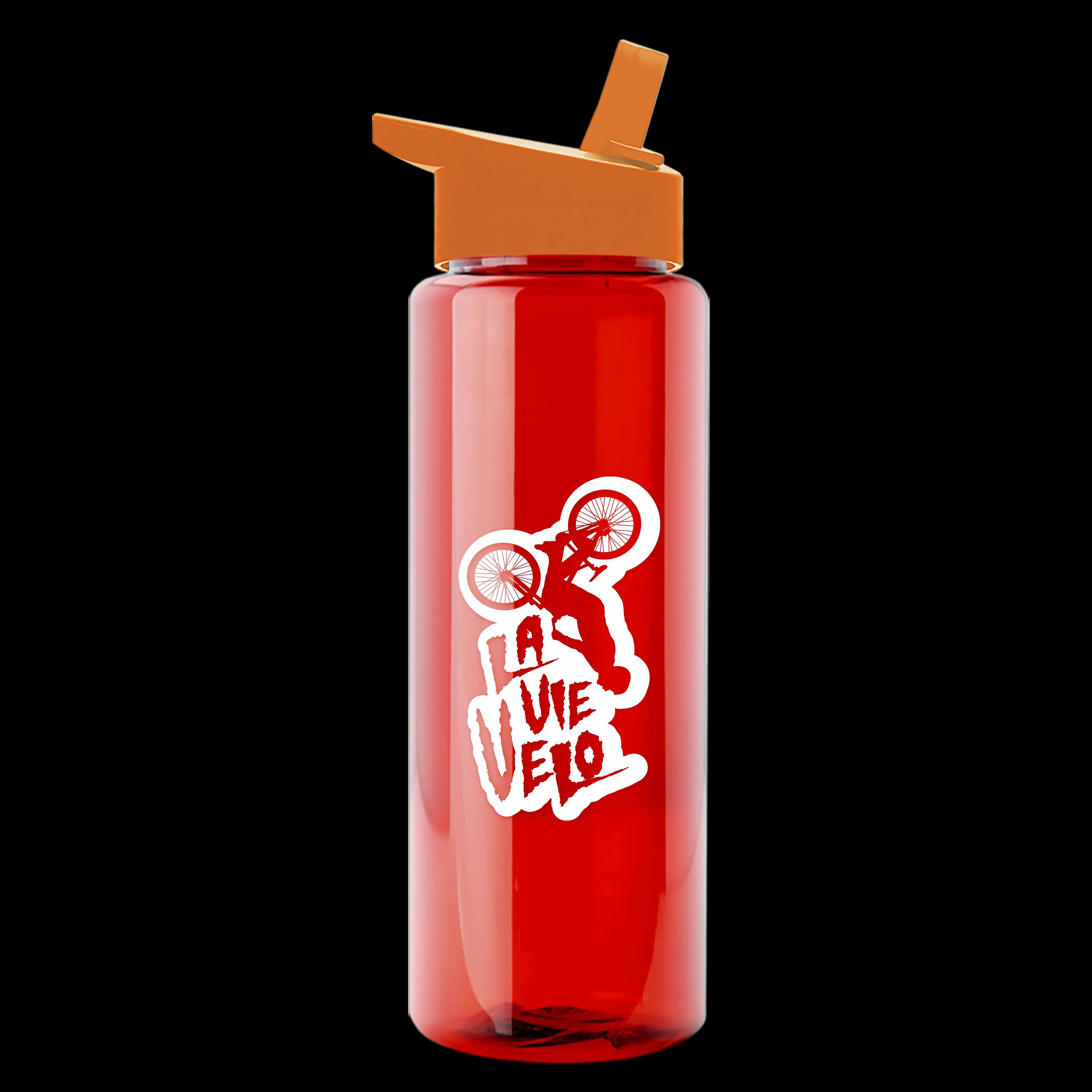 Garyline® Slim Fit RPET Bottle with Flip-Straw Lid - 32 oz. 96 of 207