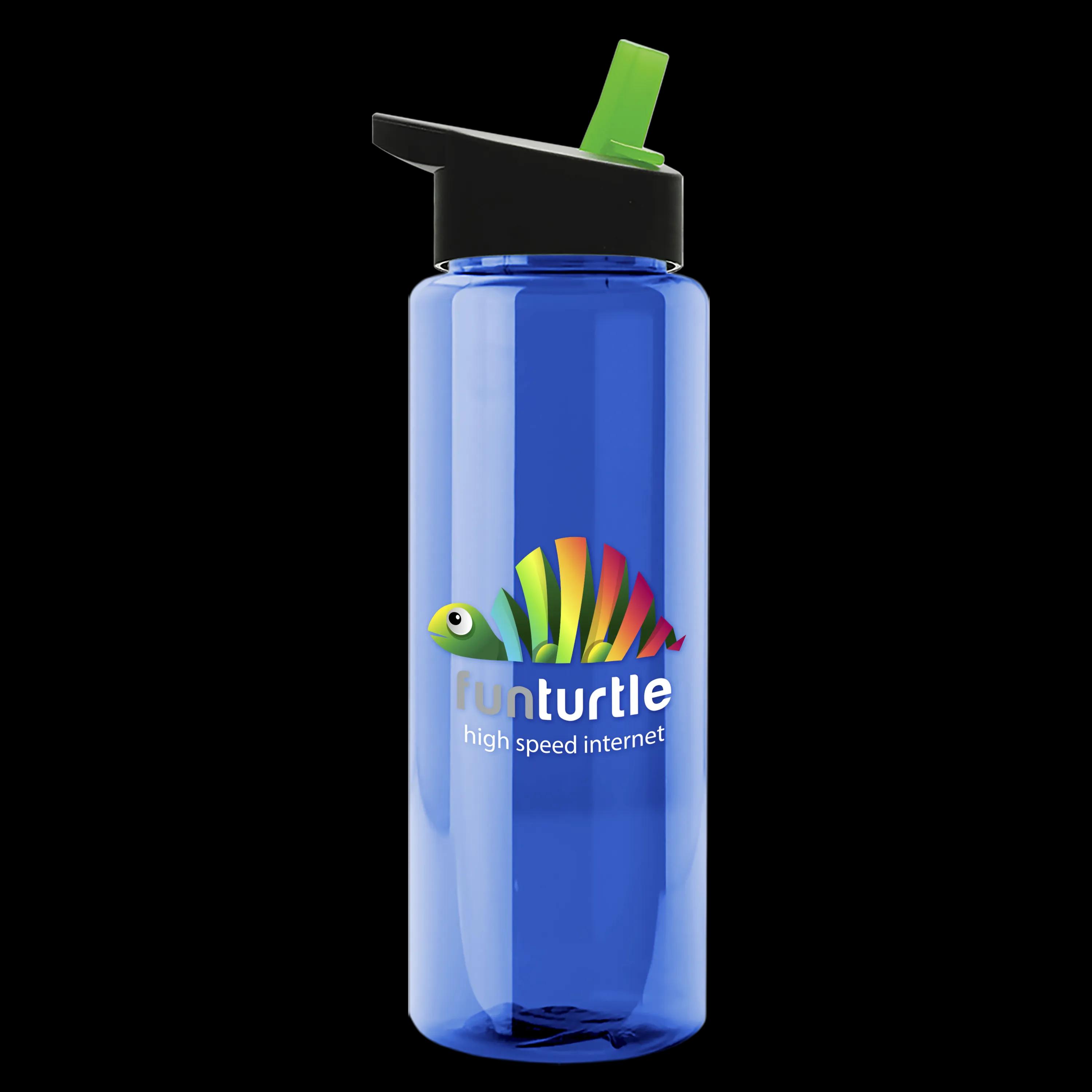 Garyline® Slim Fit RPET Bottle with Flip-Straw Lid - 32 oz. 110 of 207