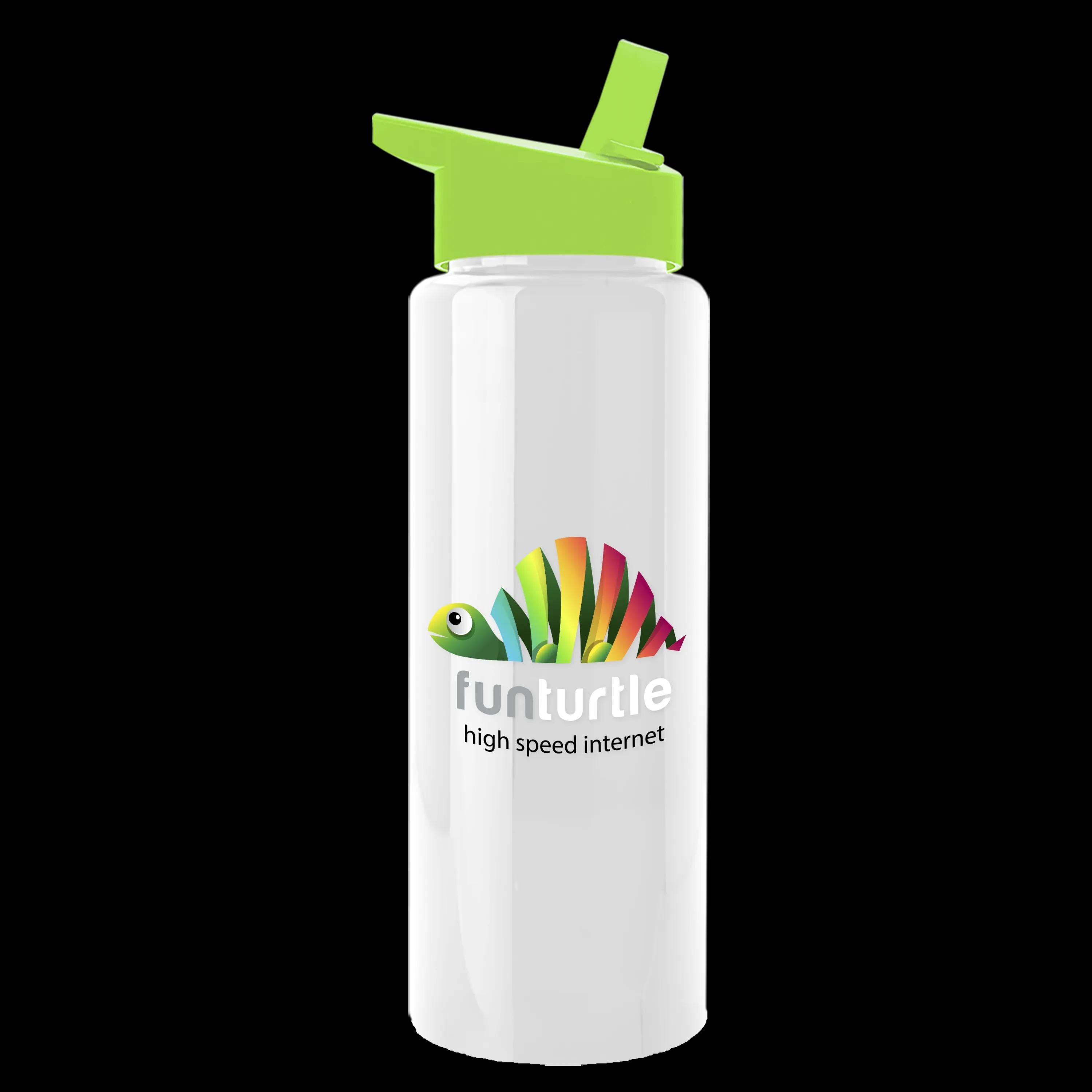 Garyline® Slim Fit RPET Bottle with Flip-Straw Lid - 32 oz. 151 of 207