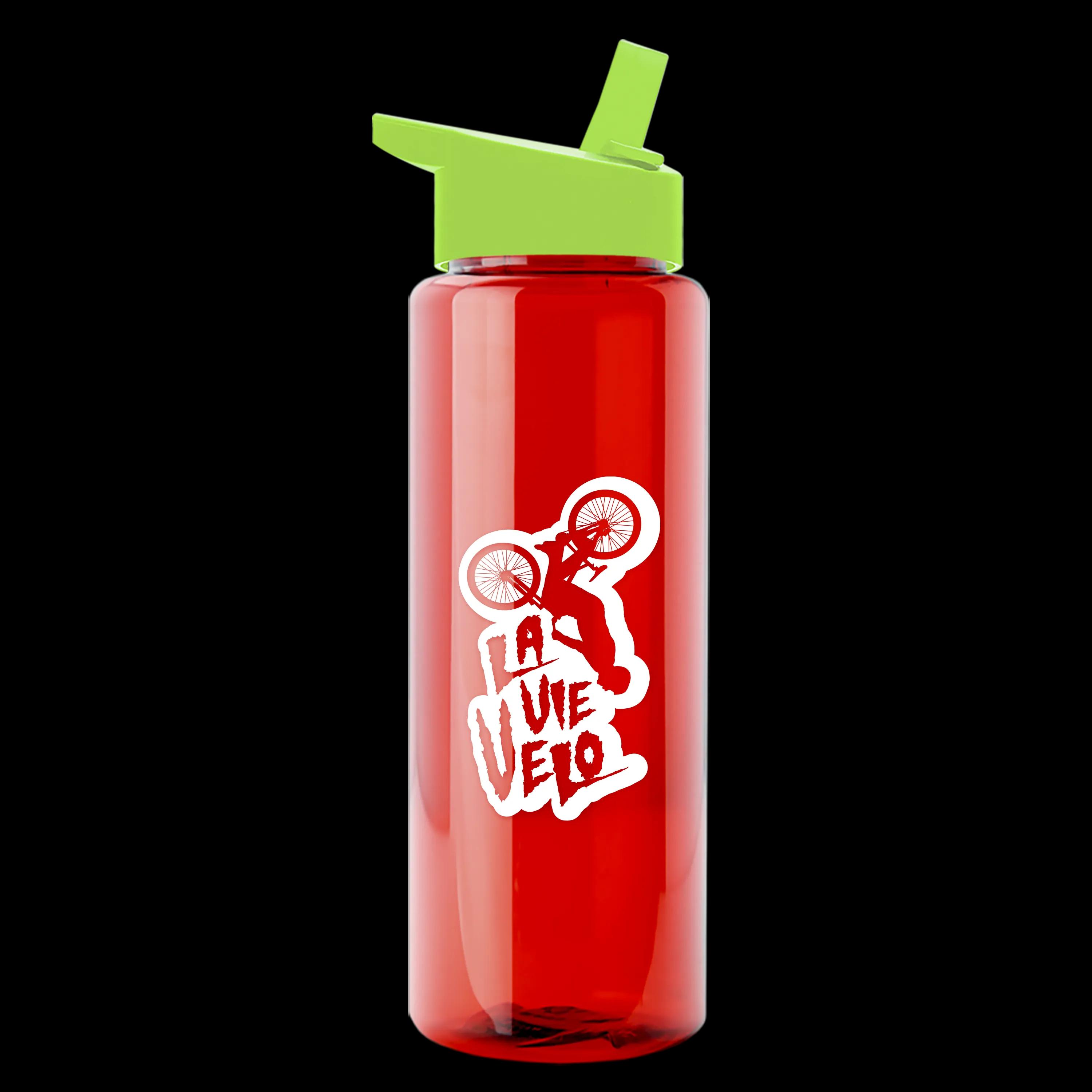 Garyline® Slim Fit RPET Bottle with Flip-Straw Lid - 32 oz. 94 of 207