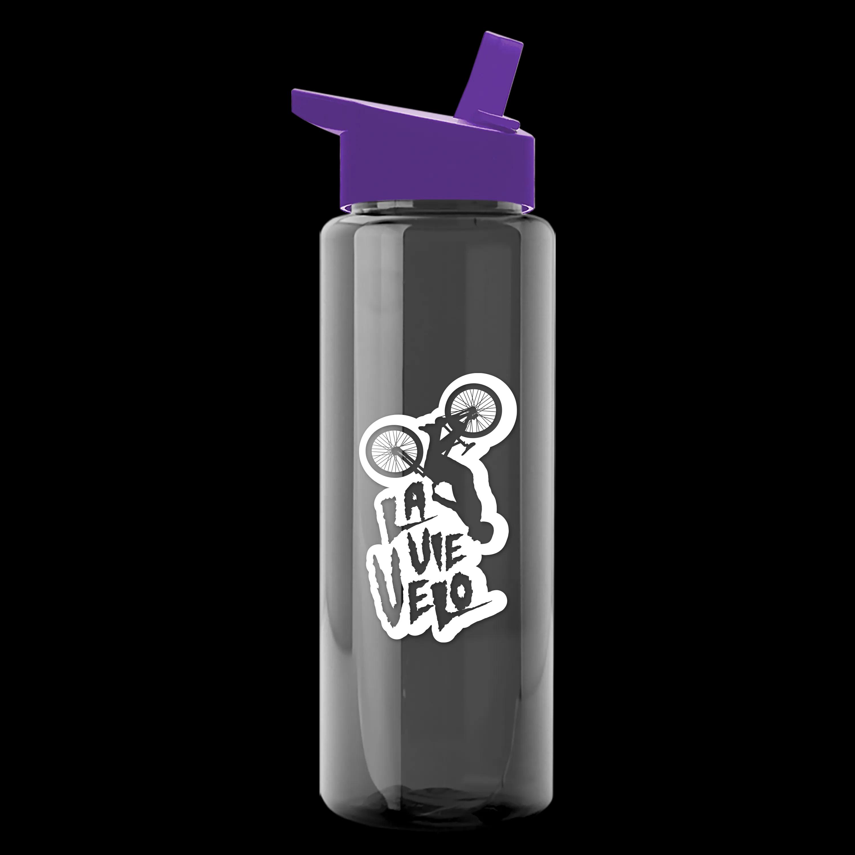 Garyline® Slim Fit RPET Bottle with Flip-Straw Lid - 32 oz. 138 of 207