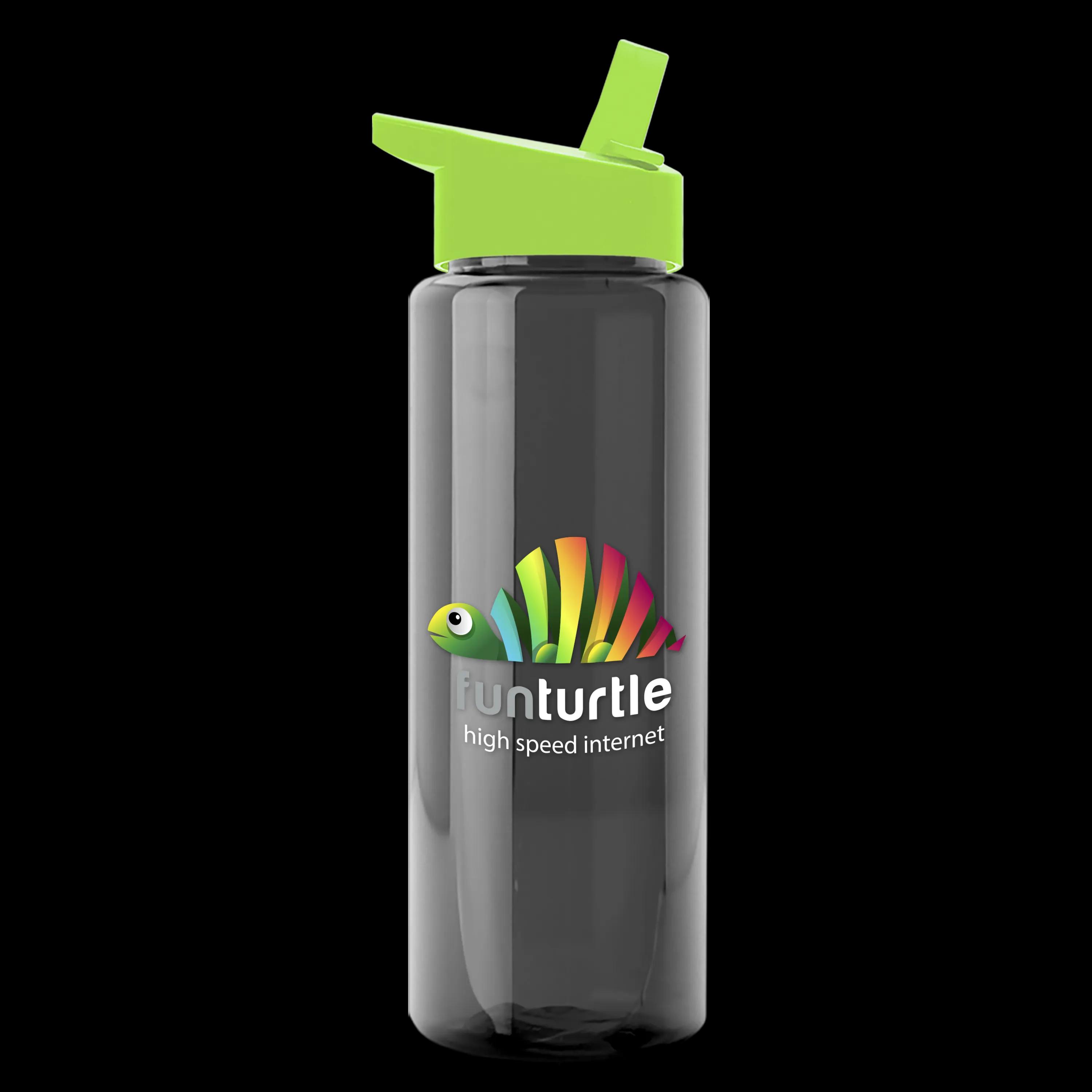 Garyline® Slim Fit RPET Bottle with Flip-Straw Lid - 32 oz. 131 of 207