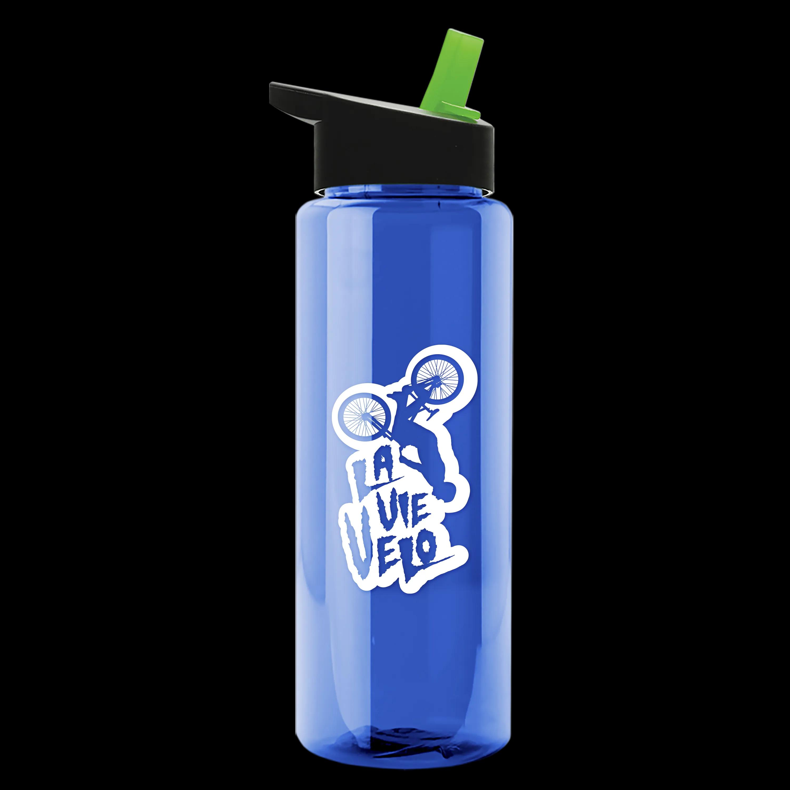 Garyline® Slim Fit RPET Bottle with Flip-Straw Lid - 32 oz. 109 of 207