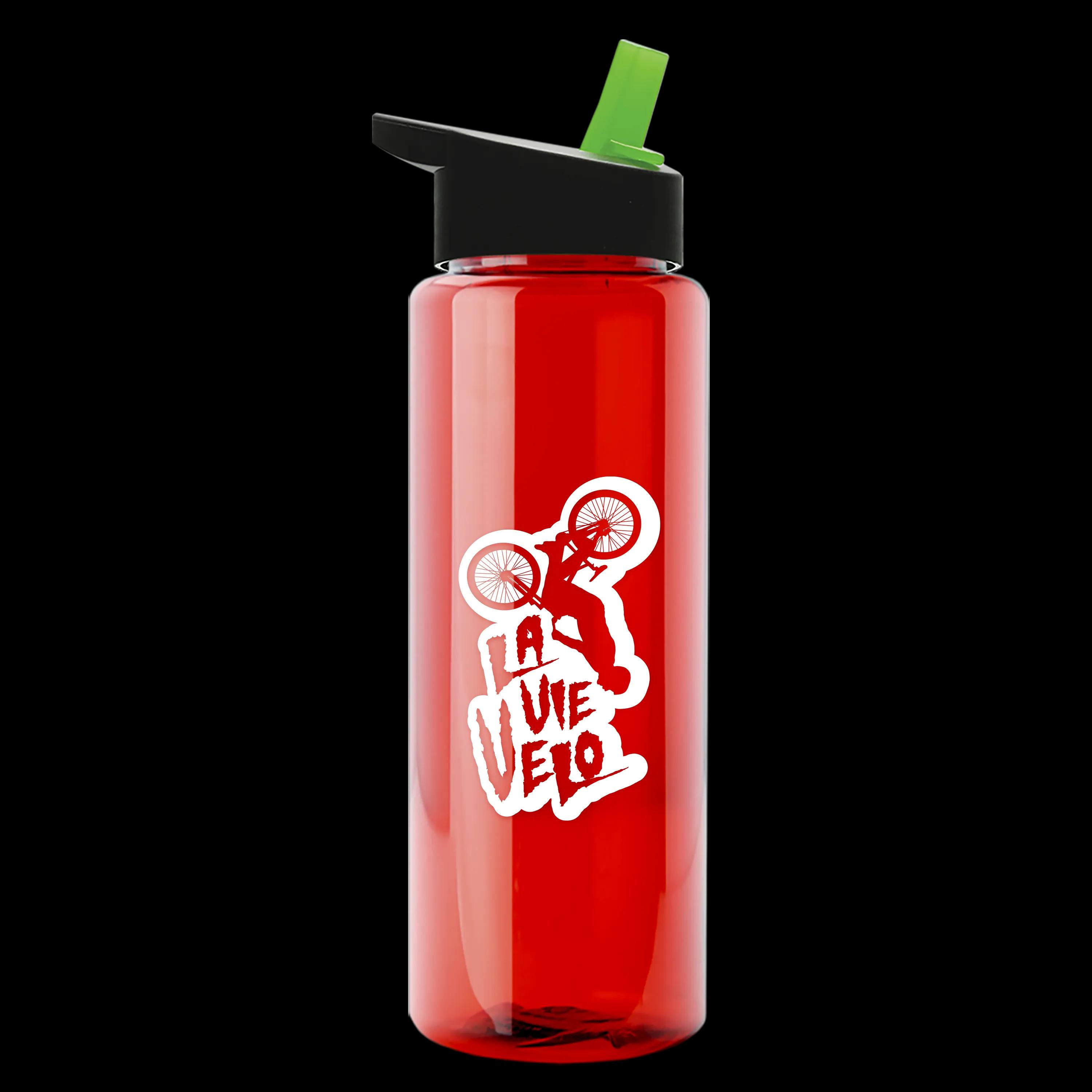 Garyline® Slim Fit RPET Bottle with Flip-Straw Lid - 32 oz. 3 of 207