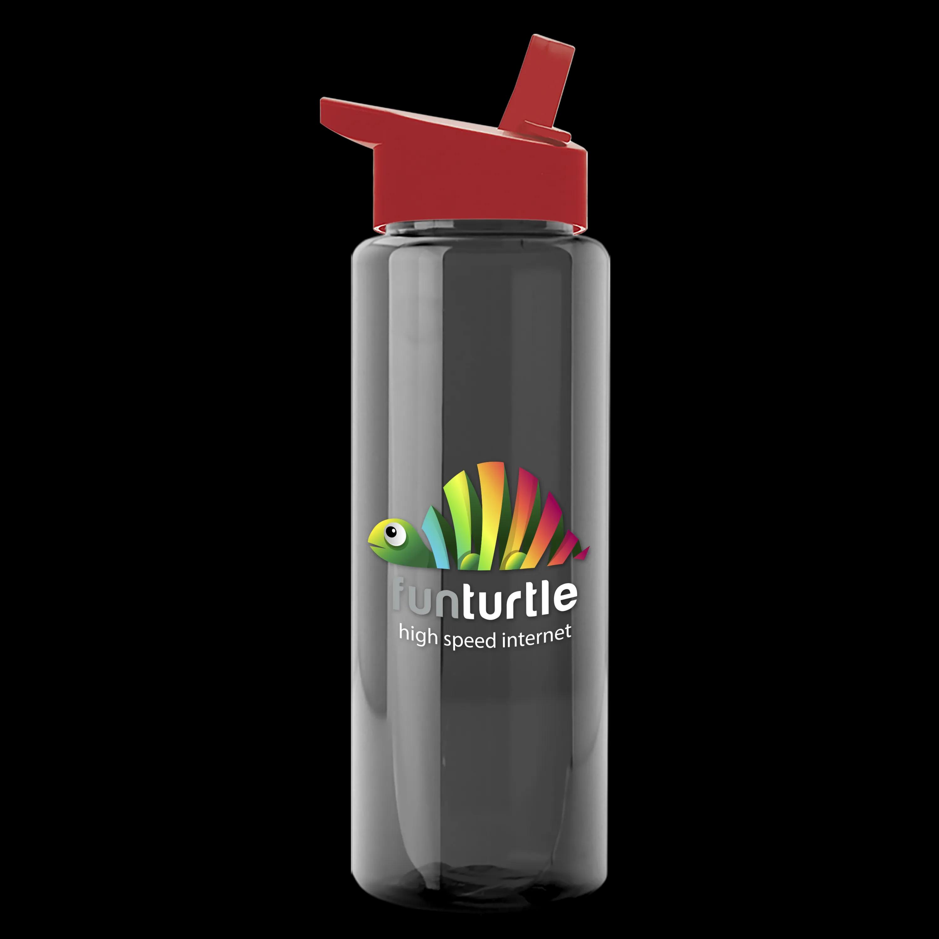 Garyline® Slim Fit RPET Bottle with Flip-Straw Lid - 32 oz. 135 of 207