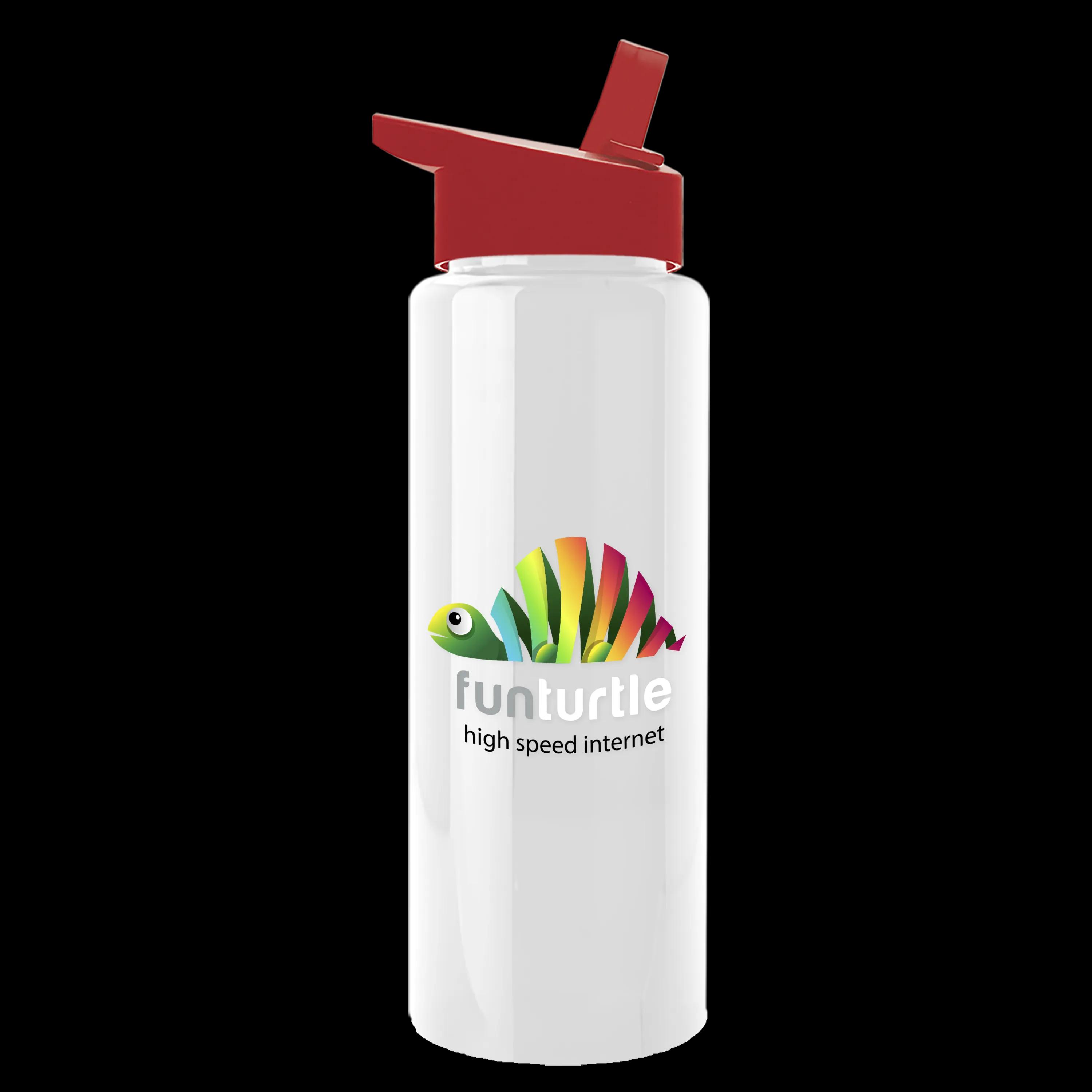 Garyline® Slim Fit RPET Bottle with Flip-Straw Lid - 32 oz. 154 of 207