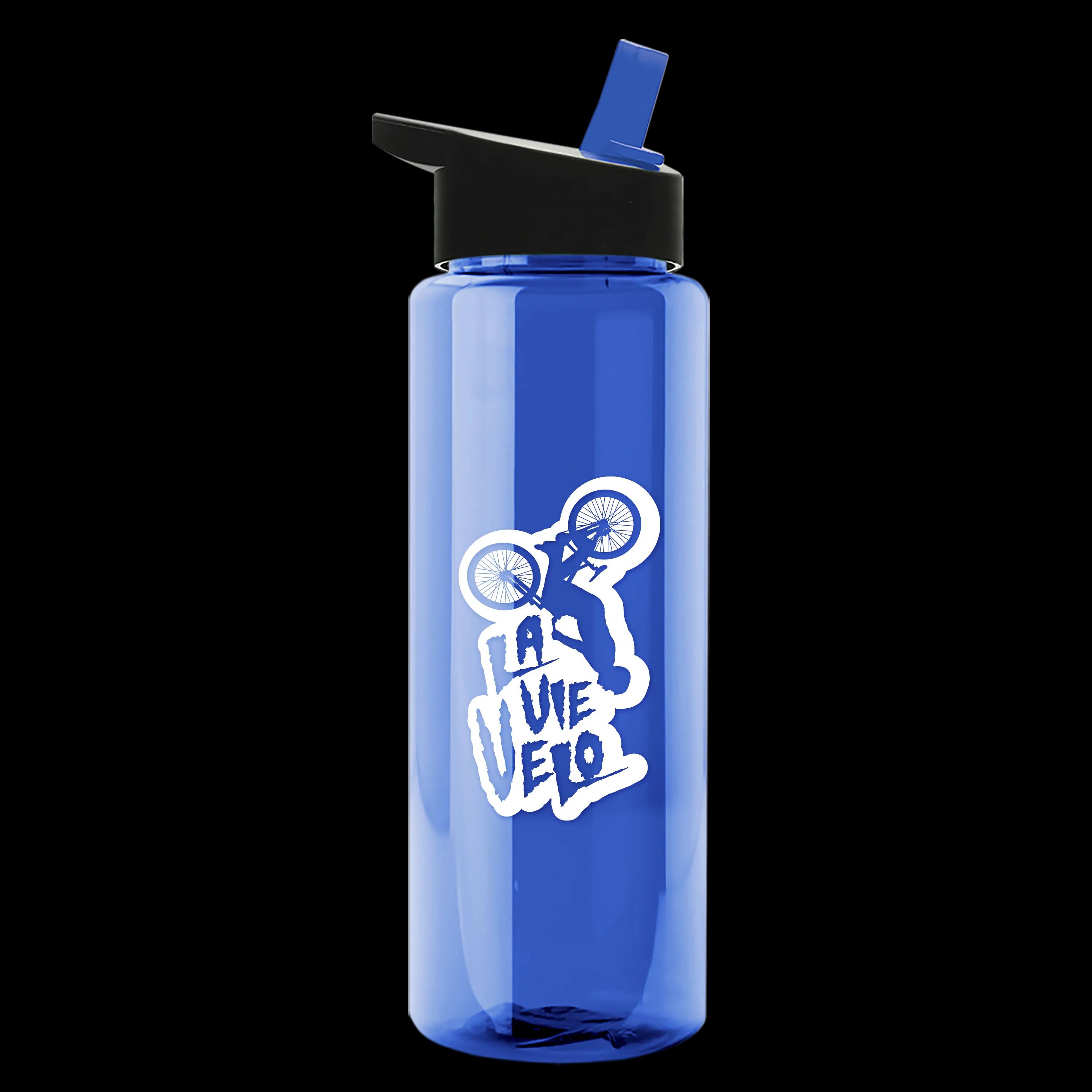 Garyline® Slim Fit RPET Bottle with Flip-Straw Lid - 32 oz. 107 of 207