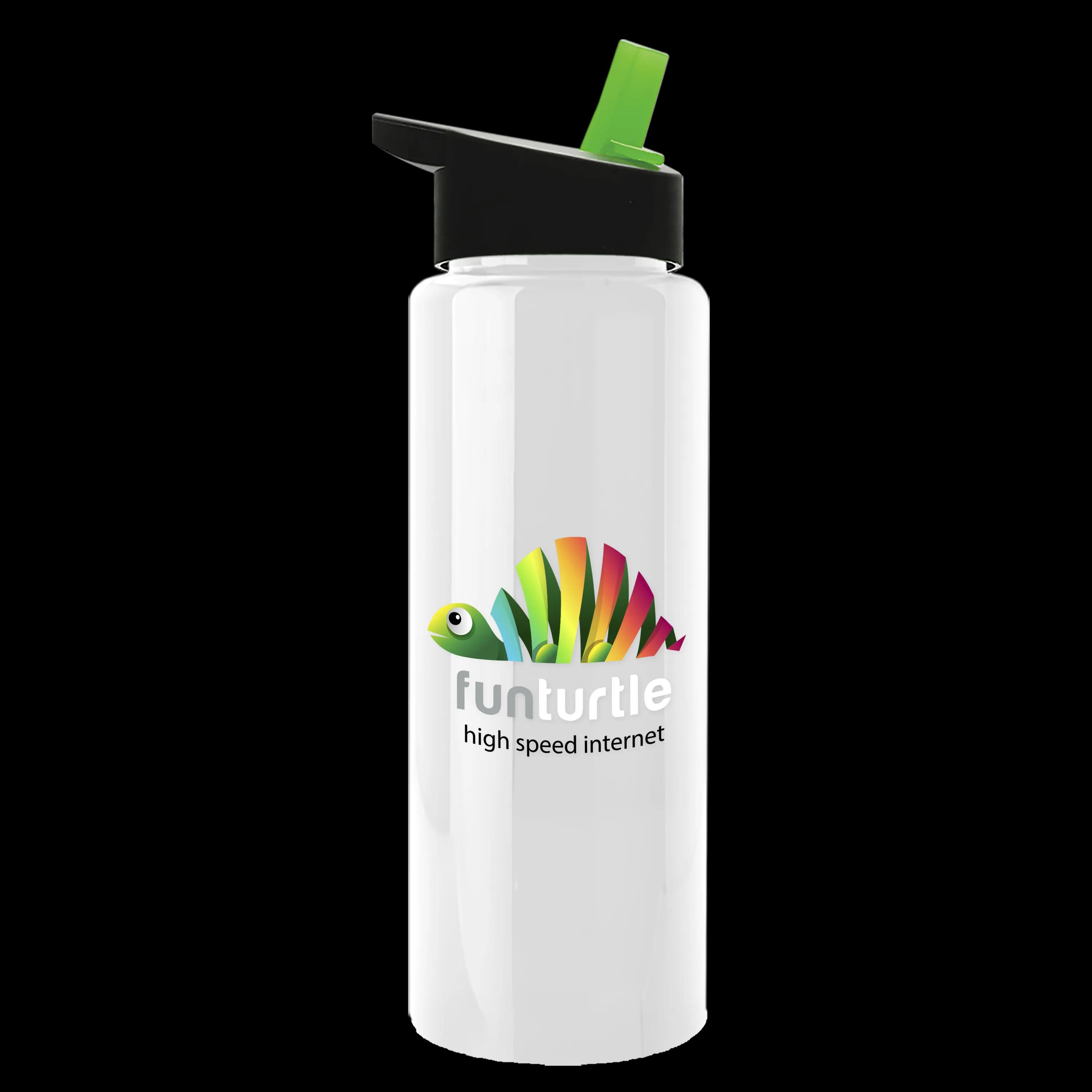 Garyline® Slim Fit RPET Bottle with Flip-Straw Lid - 32 oz. 147 of 207