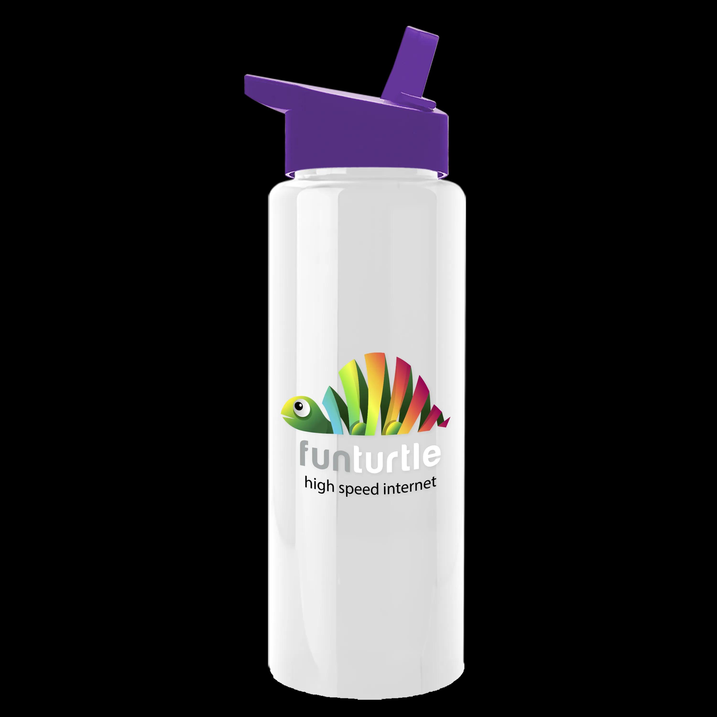 Garyline® Slim Fit RPET Bottle with Flip-Straw Lid - 32 oz. 158 of 207