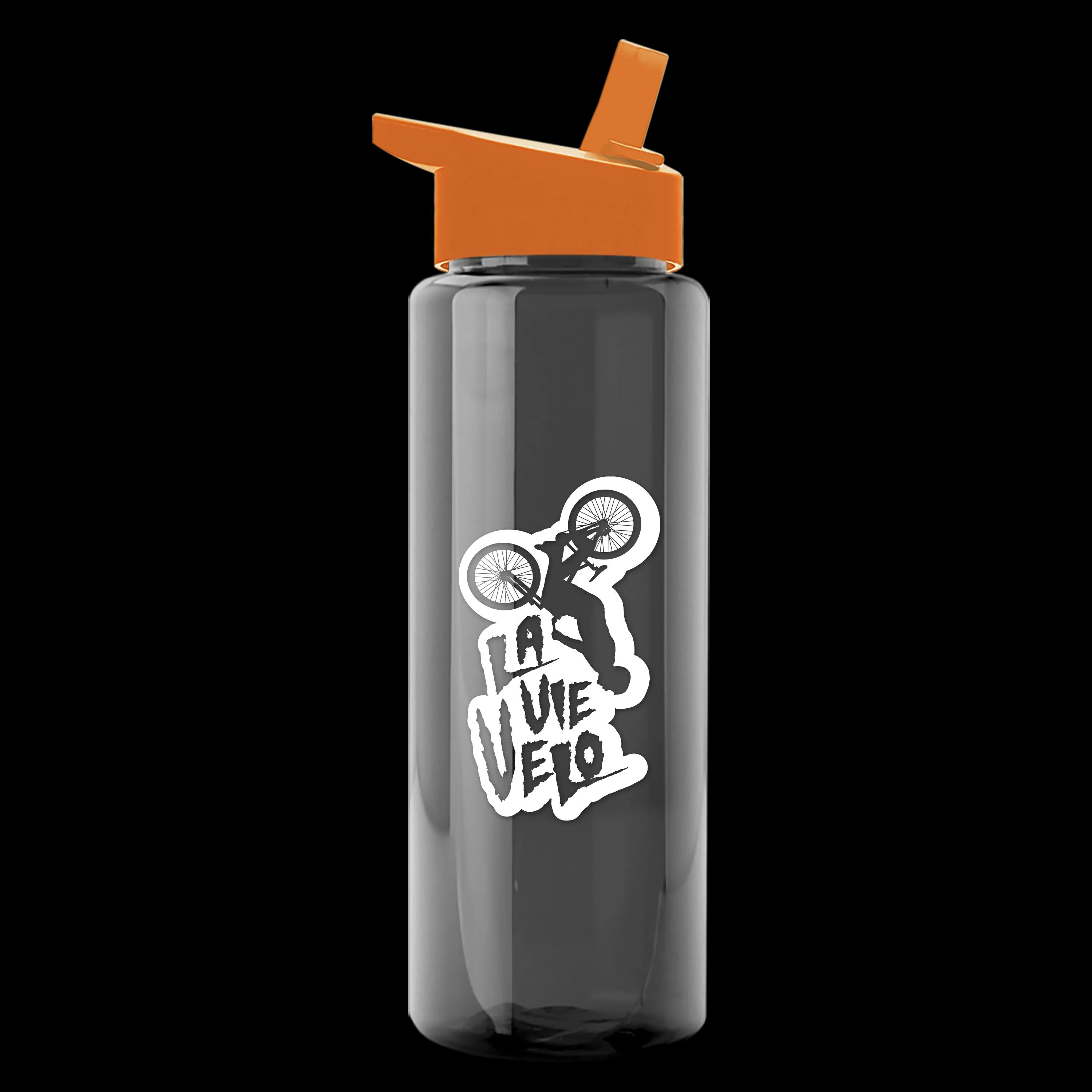 Garyline® Slim Fit RPET Bottle with Flip-Straw Lid - 32 oz. 132 of 207