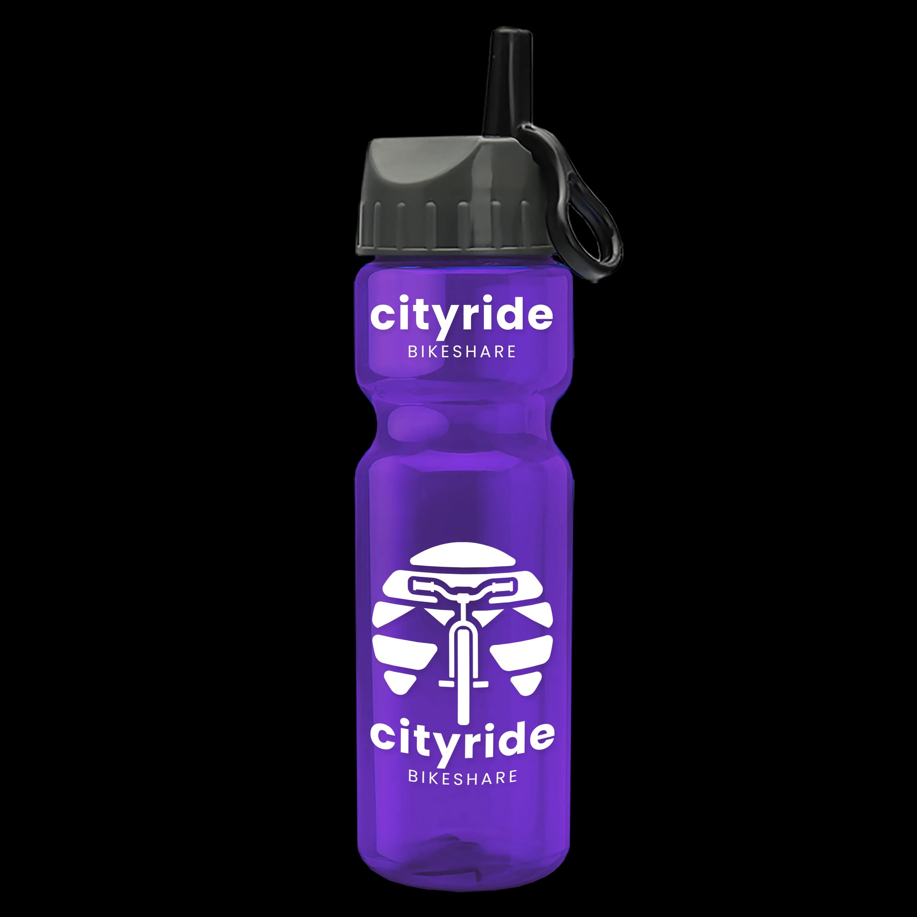 Garyline® Champ Recycled Bottle with Ring-Straw Lid - 28 oz. 61 of 65
