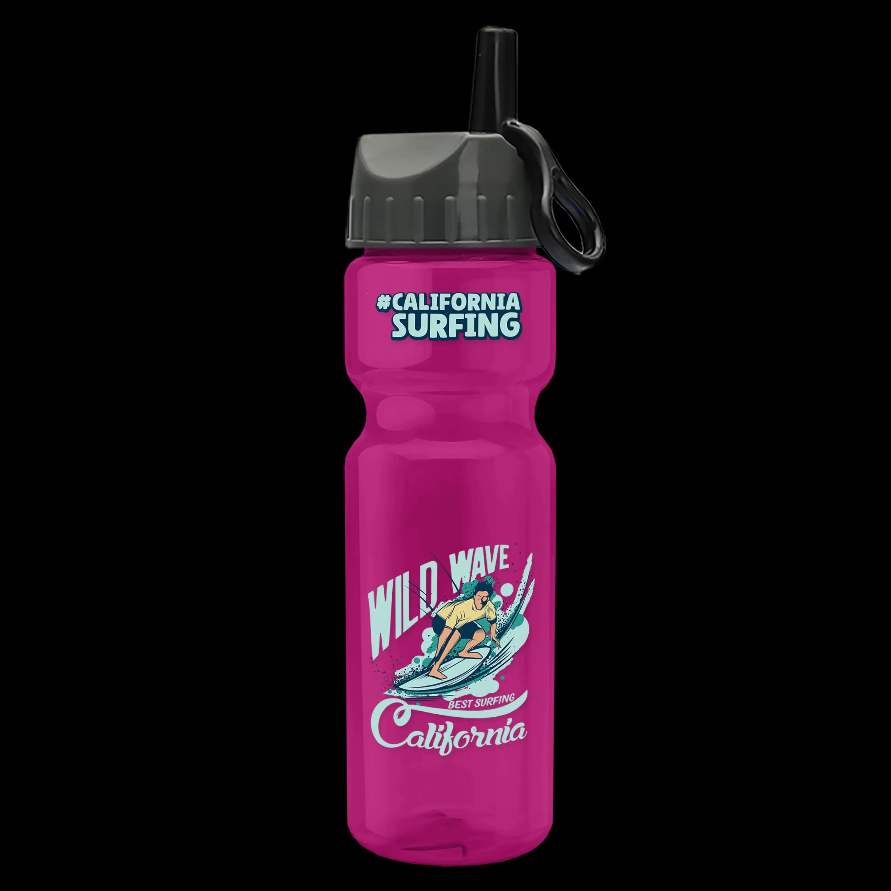 Garyline® Champ Recycled Bottle with Ring-Straw Lid - 28 oz. 5 of 65