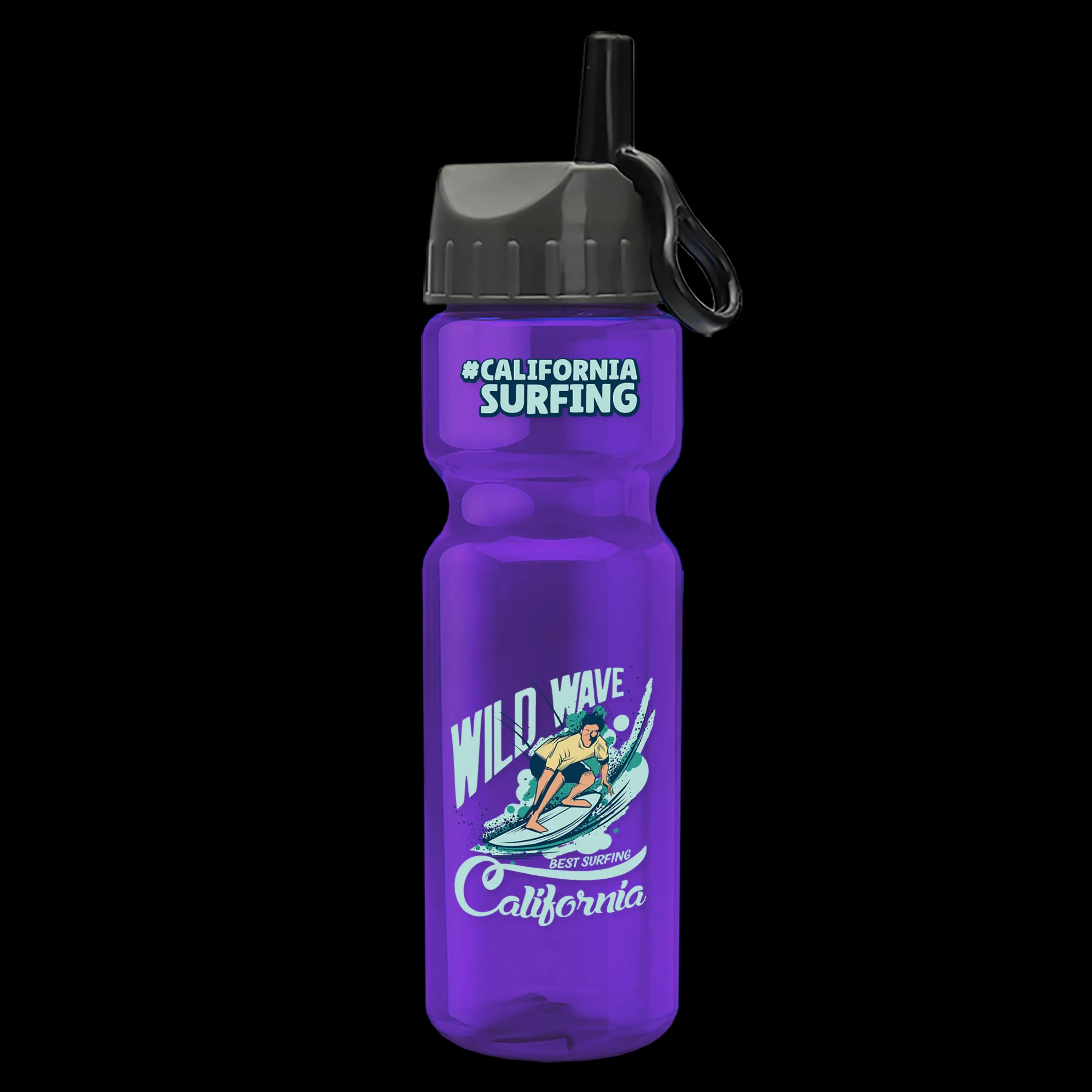 Garyline® Champ Recycled Bottle with Ring-Straw Lid - 28 oz. 13 of 65