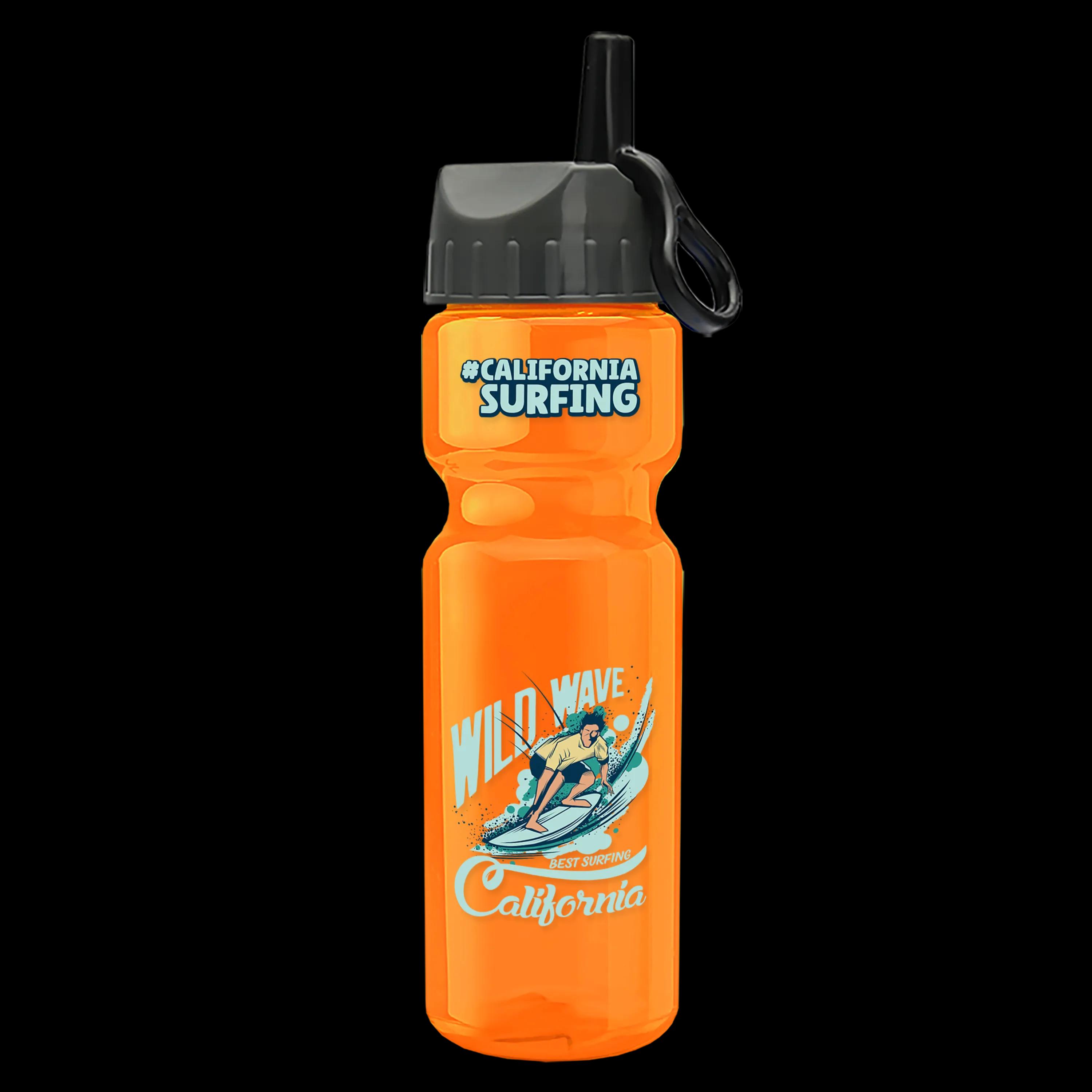 Garyline® Champ Recycled Bottle with Ring-Straw Lid - 28 oz. 58 of 65