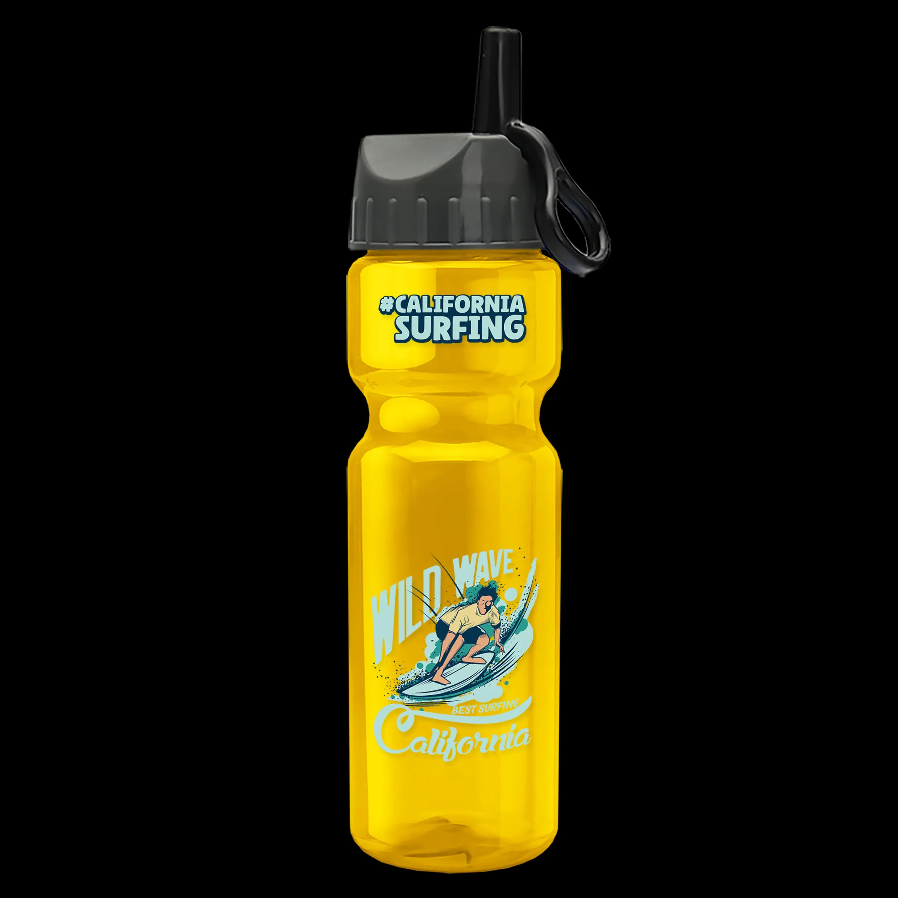 Garyline® Champ Recycled Bottle with Ring-Straw Lid - 28 oz. 62 of 65
