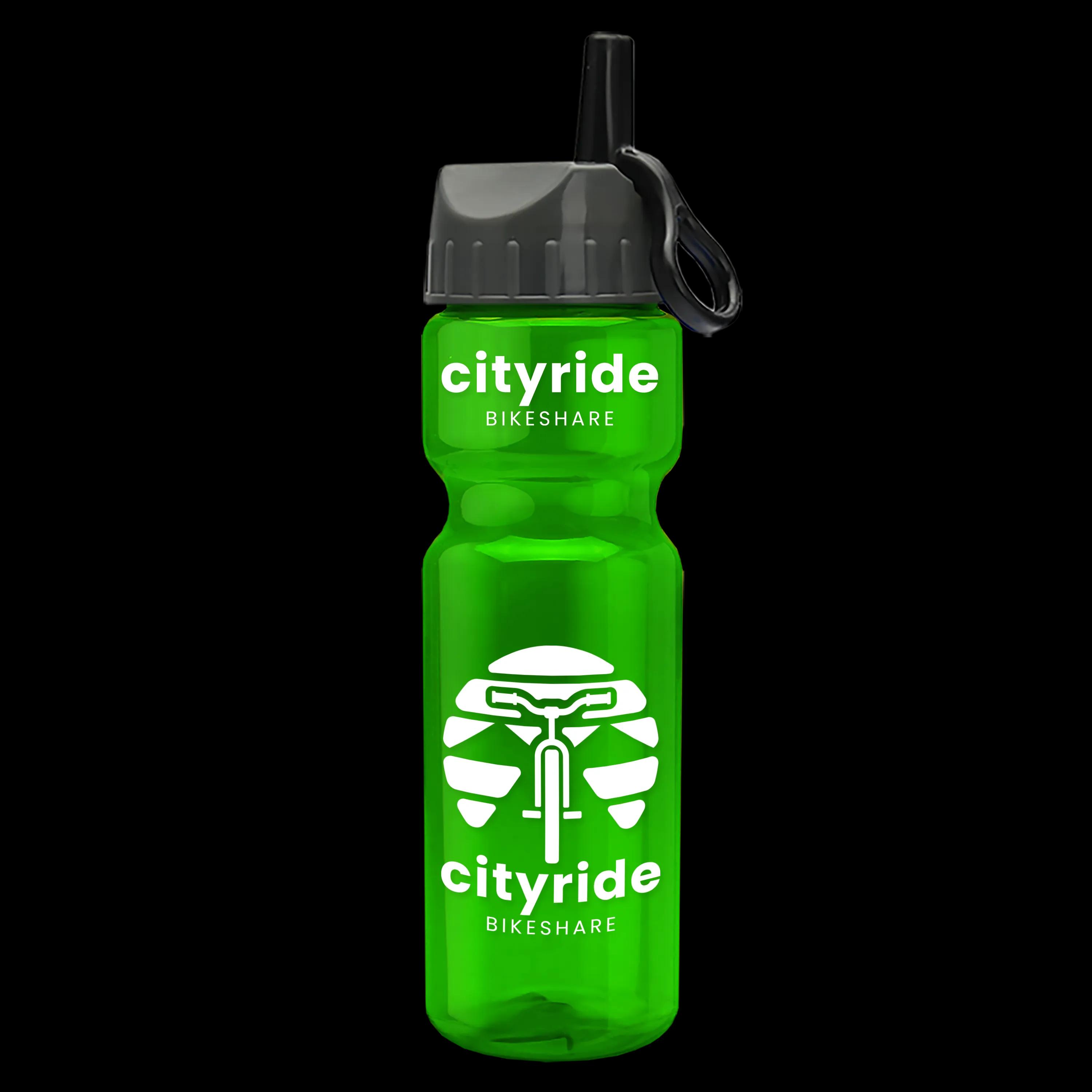 Garyline® Champ Recycled Bottle with Ring-Straw Lid - 28 oz. 2 of 65