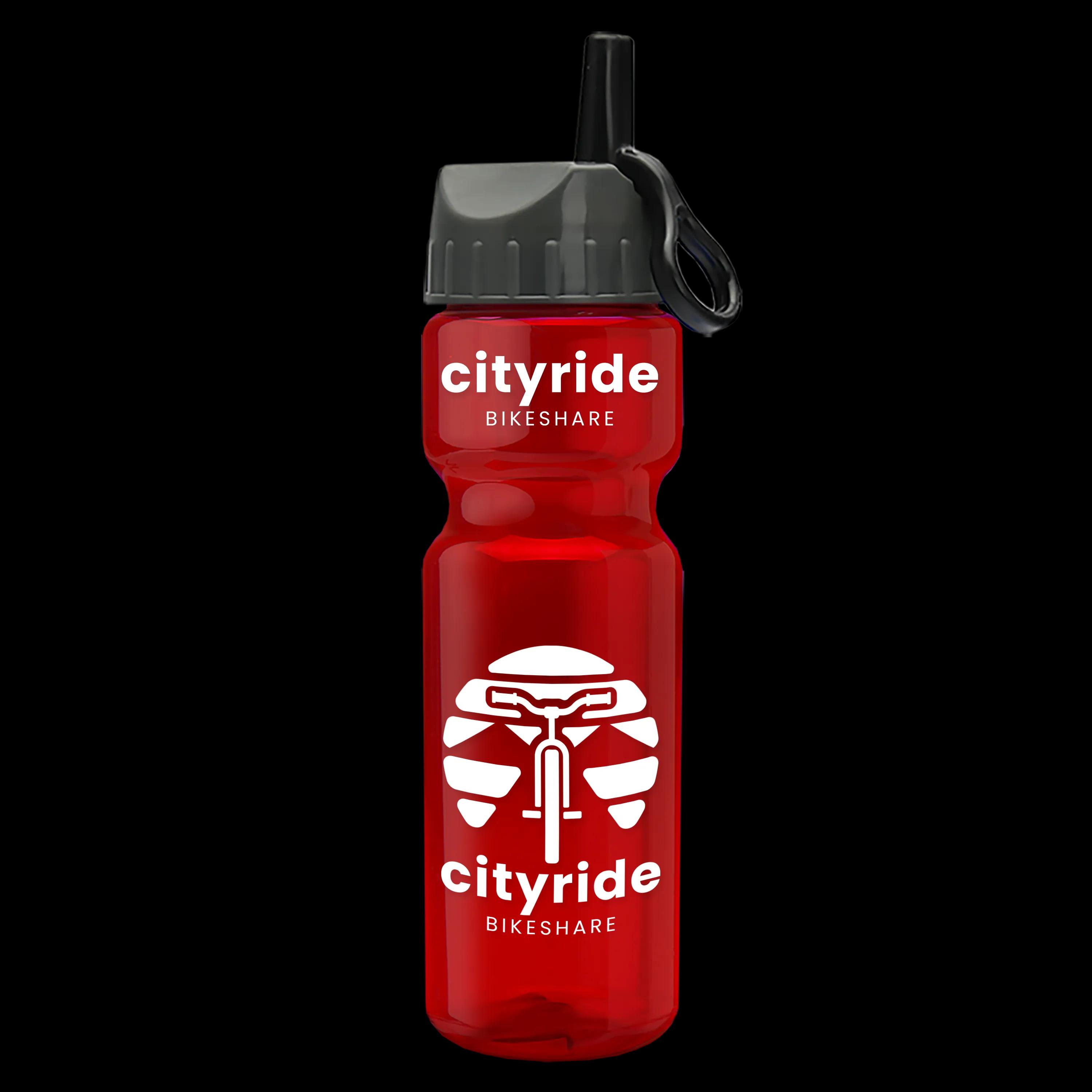 Garyline® Champ Recycled Bottle with Ring-Straw Lid - 28 oz. 59 of 65