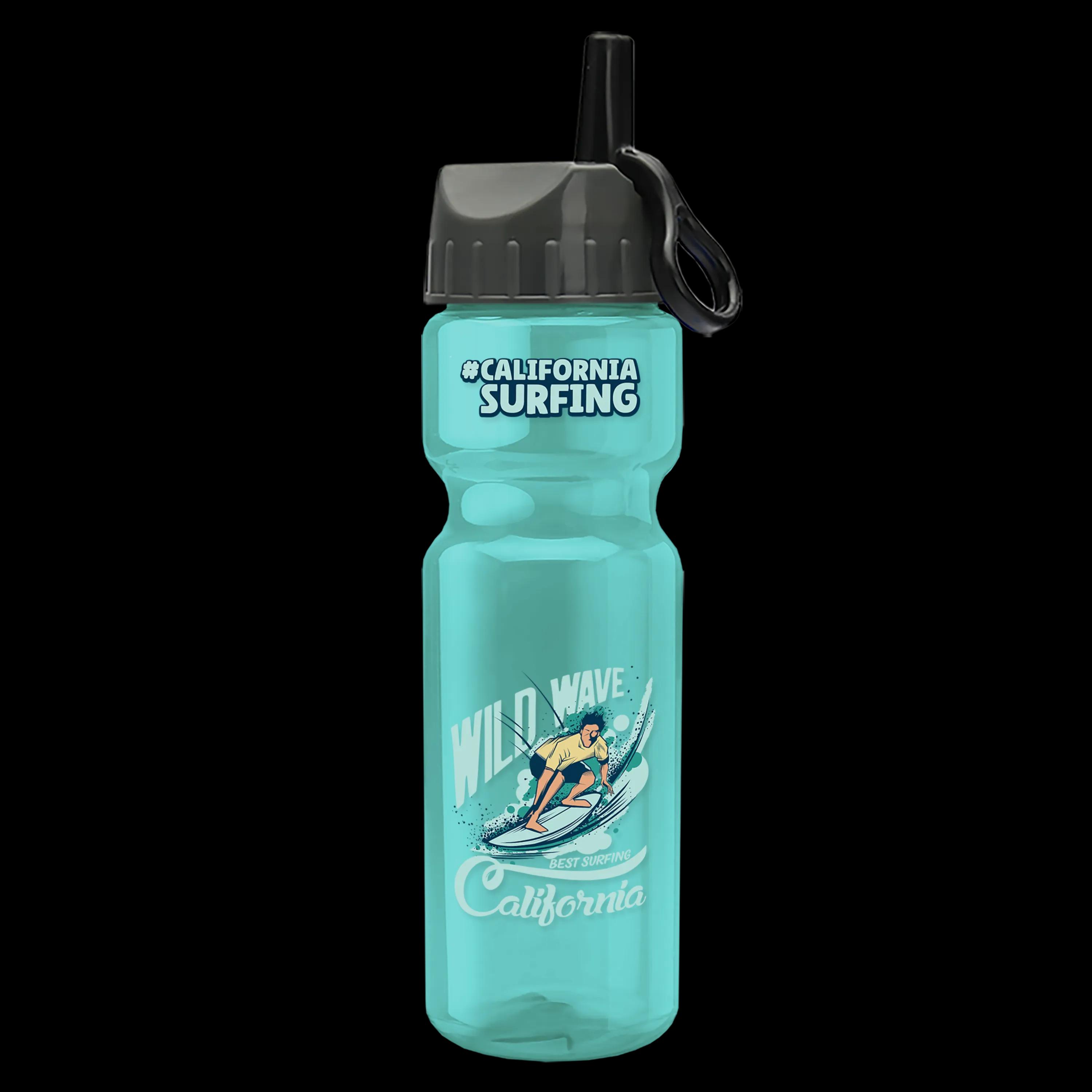 Garyline® Champ Recycled Bottle with Ring-Straw Lid - 28 oz. 60 of 65