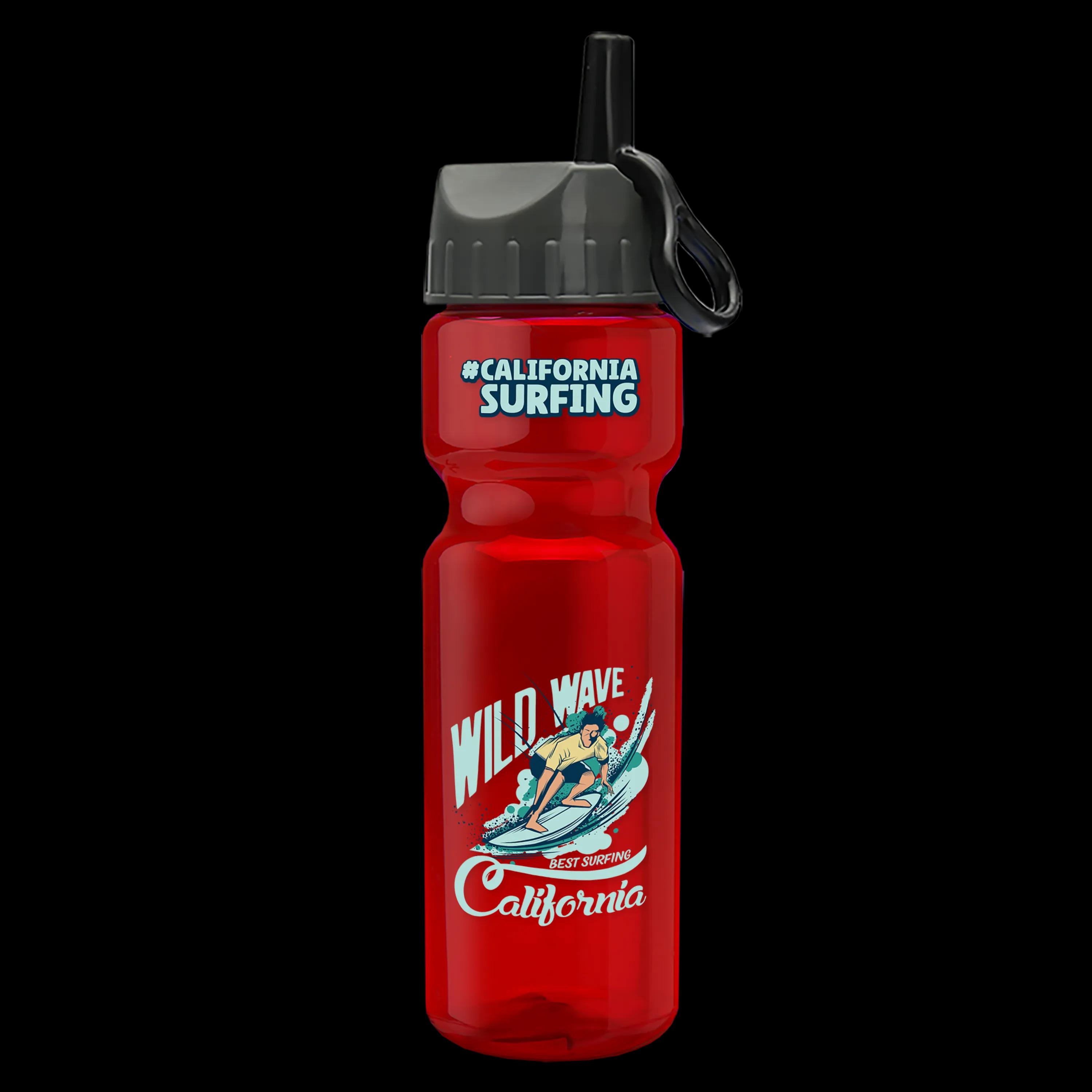 Garyline® Champ Recycled Bottle with Ring-Straw Lid - 28 oz. 9 of 65