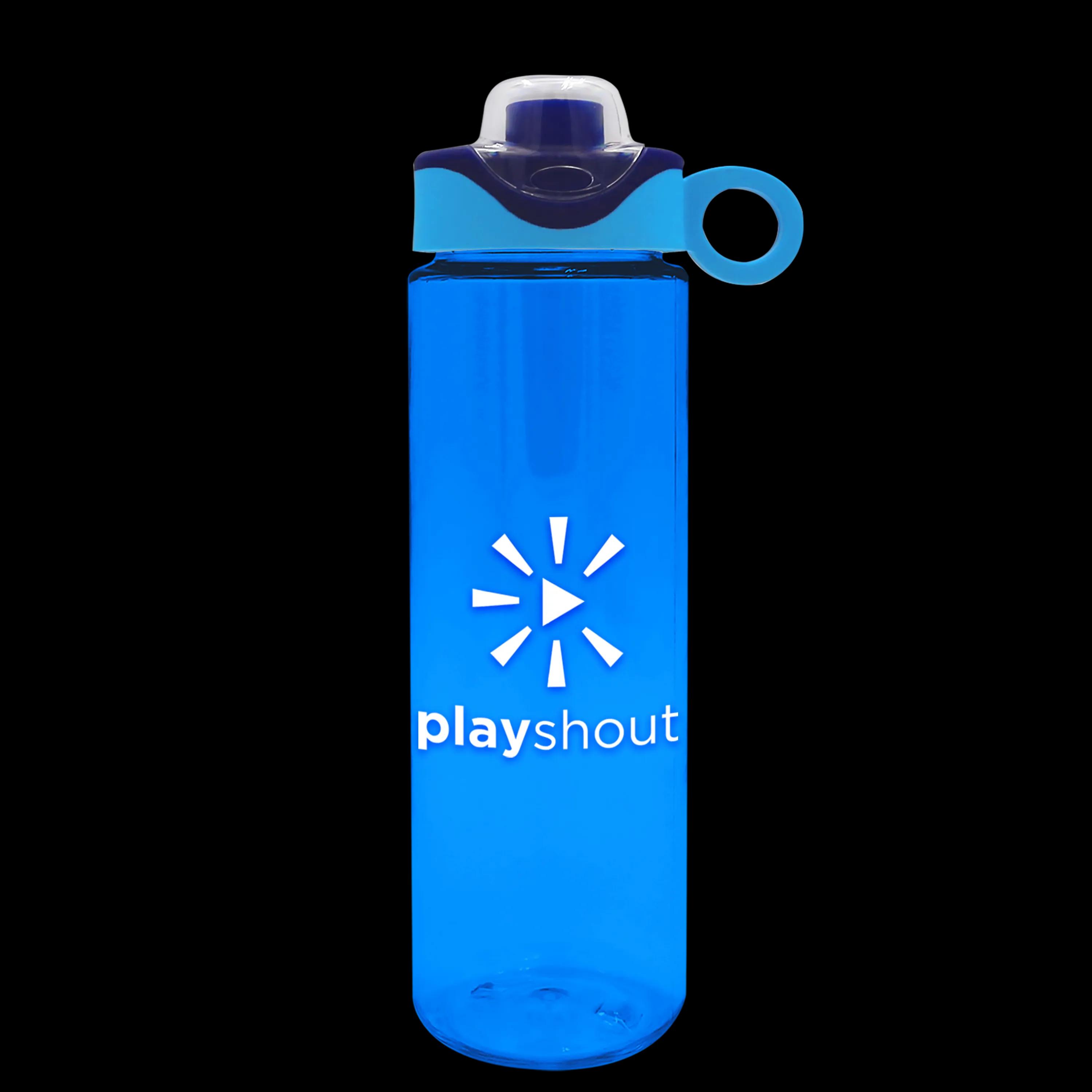Garyline® Freedom Tritan® Bottle with Two-Tone Drink-Thru Lid with Silicone Loop - 28 oz. 8 of 64